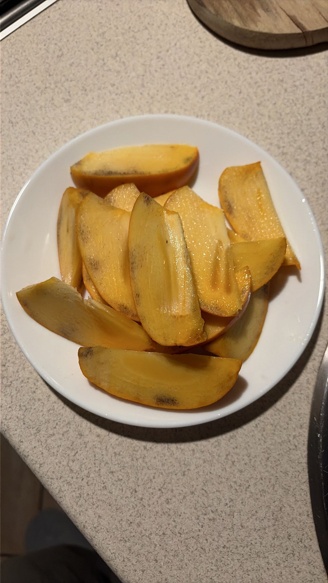 нарезанная хурма