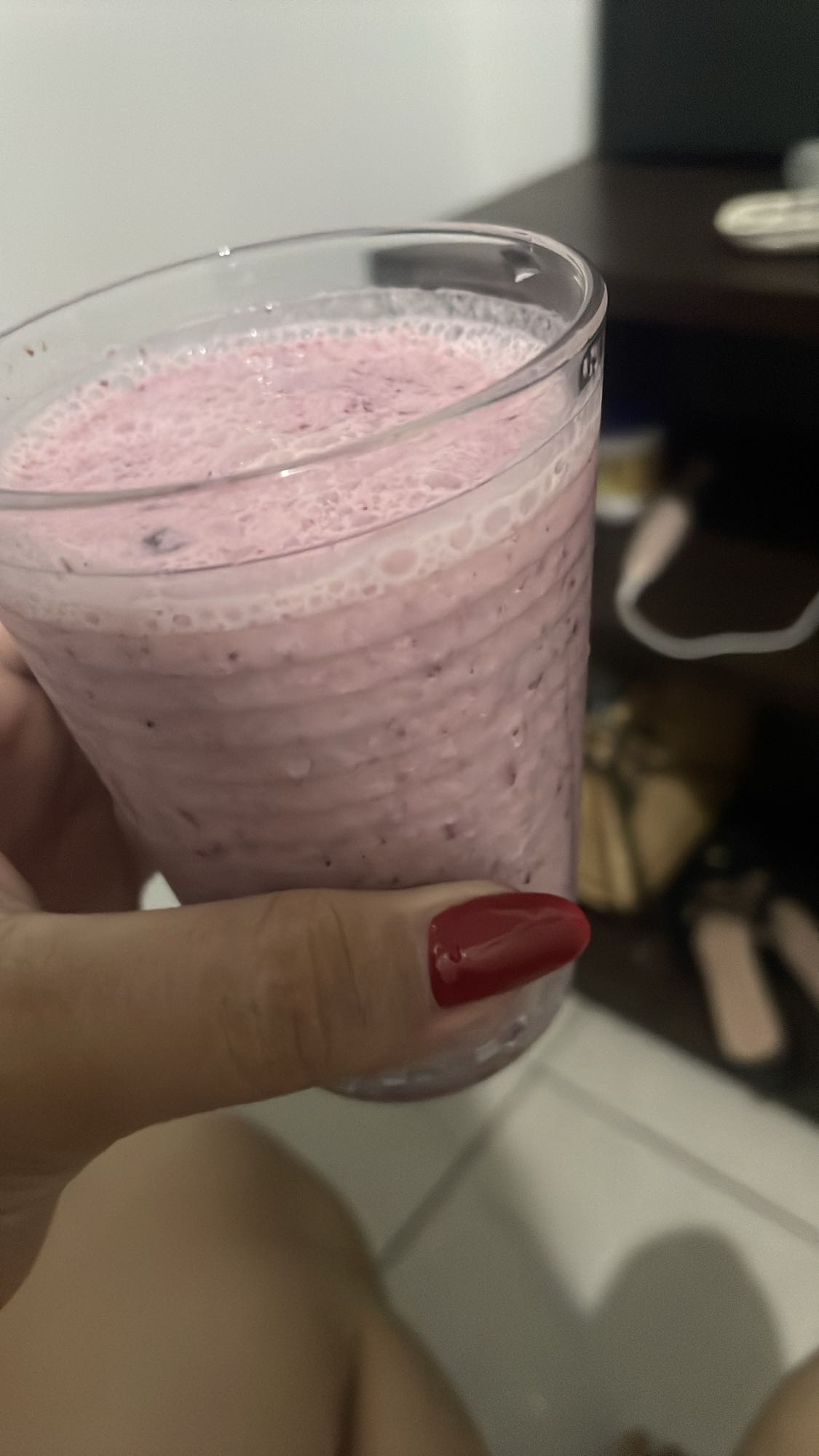 Vitamina de frutas vermelhas