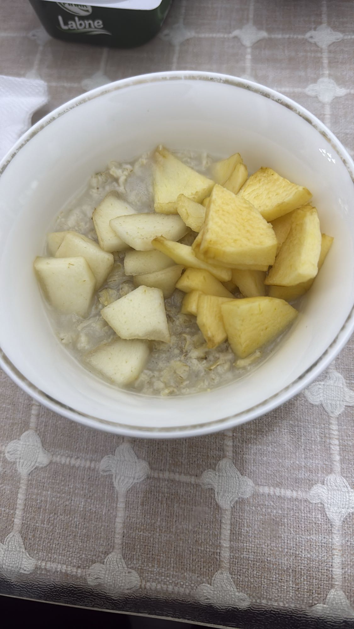 овсянка с яблоком и грушей