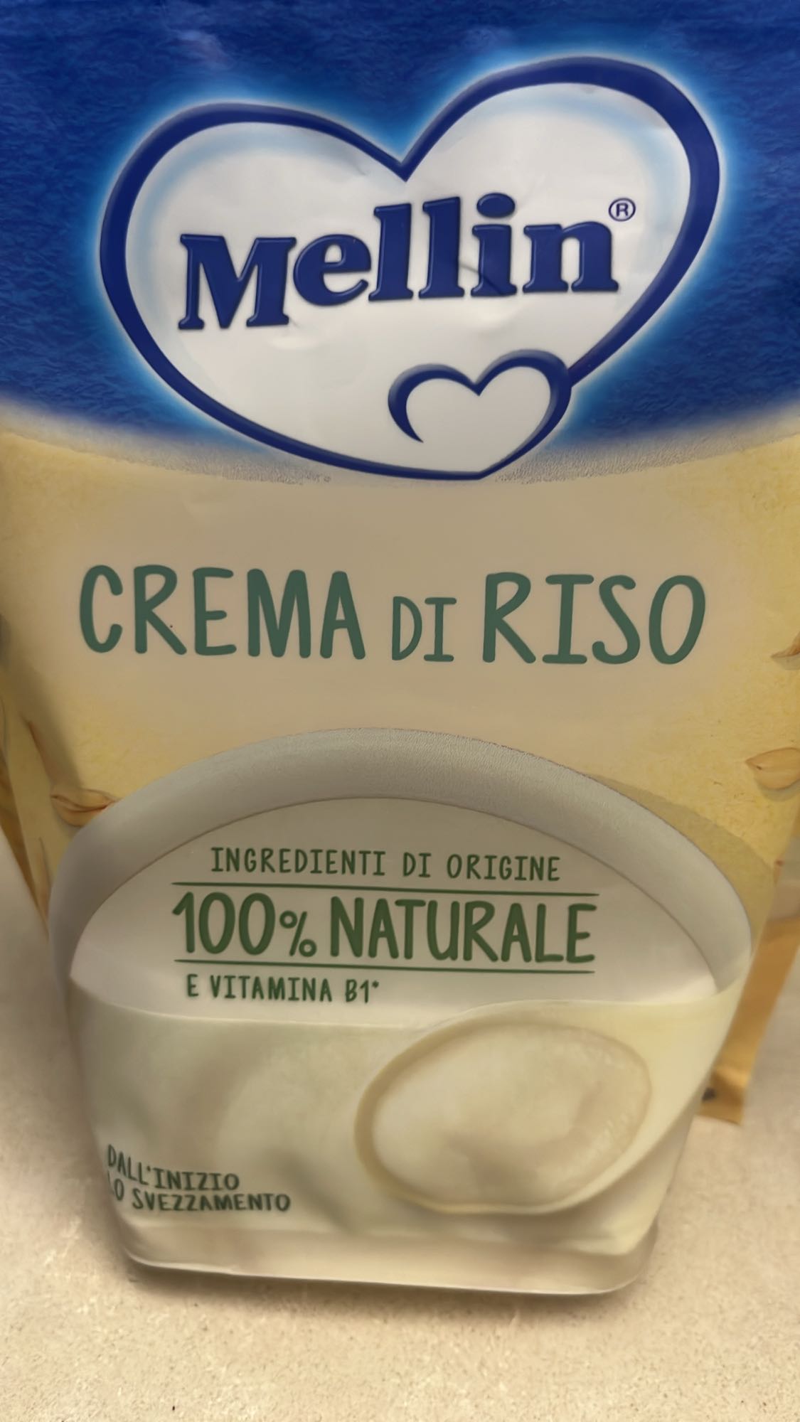 Crema di riso Mellin