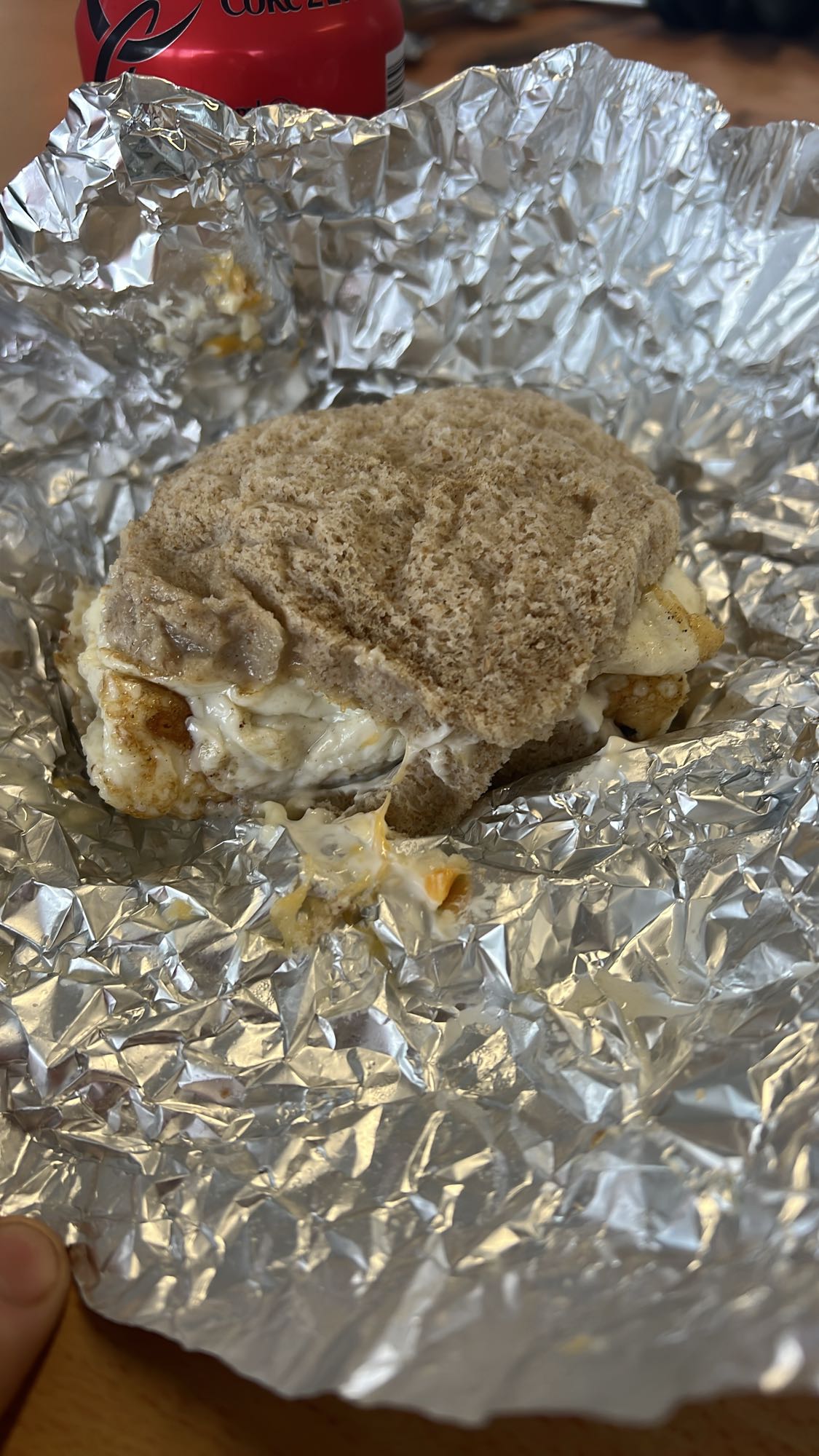 sándwich de huevo y queso