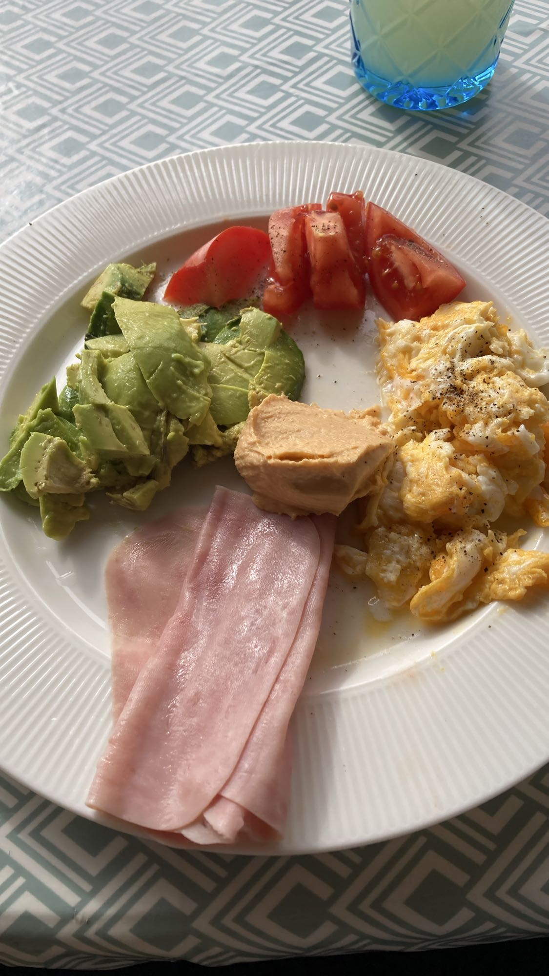 Frukosttallrik med ägg & skinka