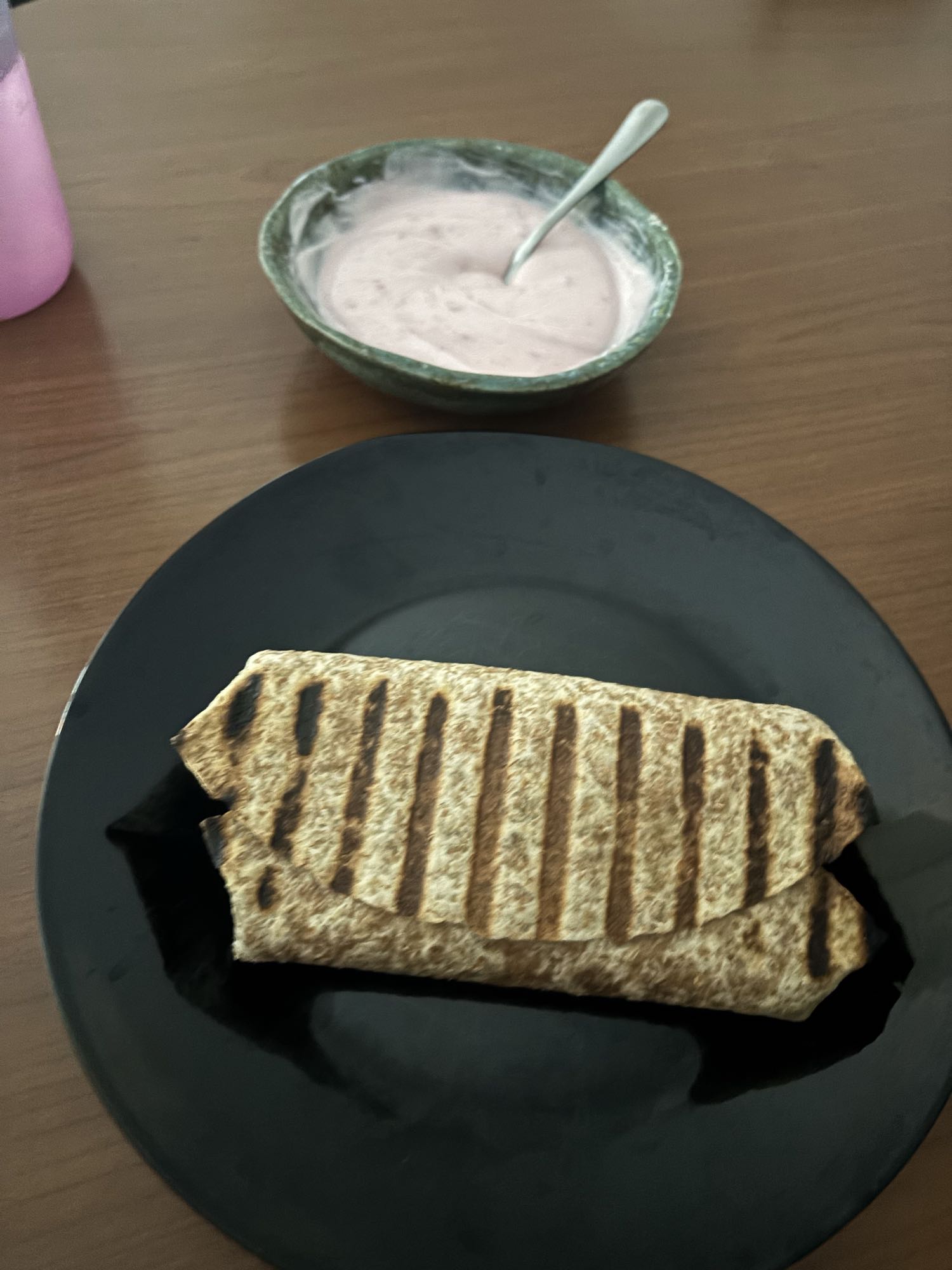 Wrap protéiné et fromage blanc