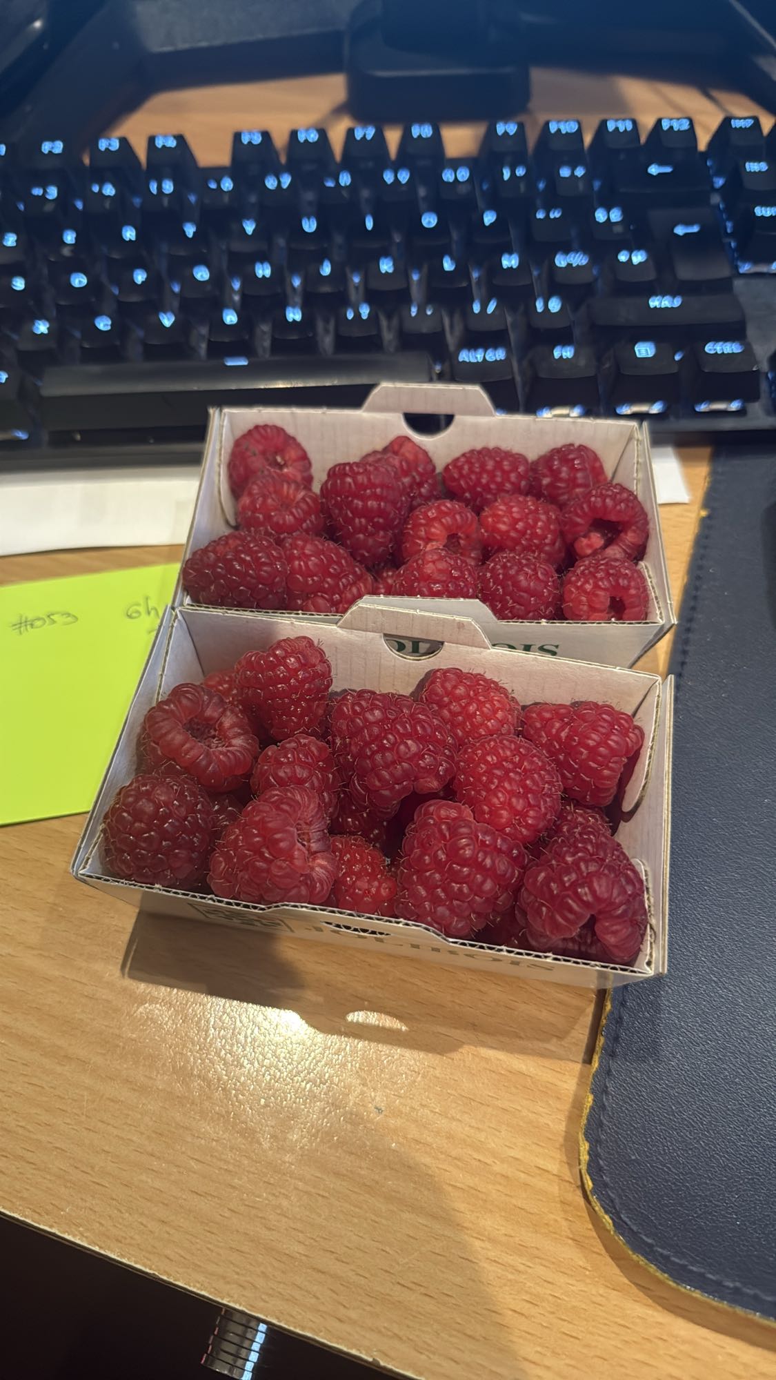 Framboises fraîches