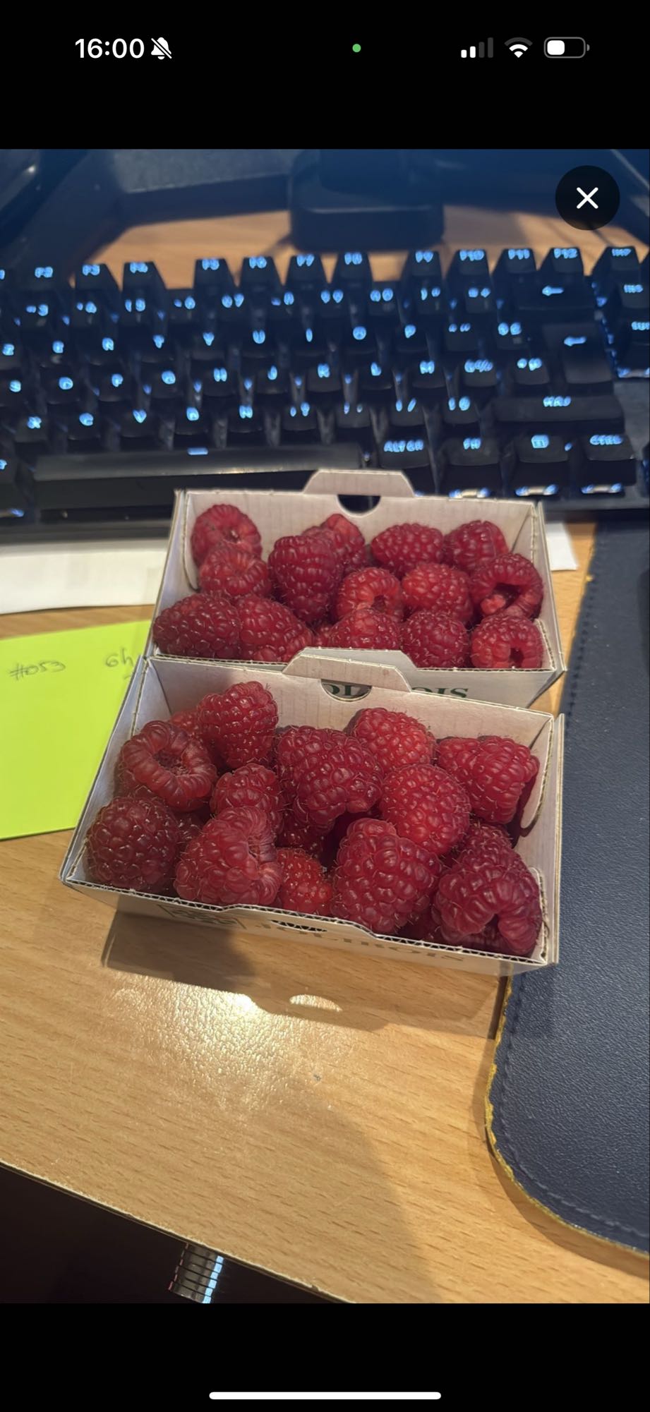 Framboises fraîches