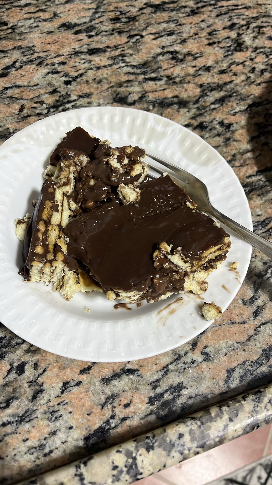 Çikolatalı mozaik pasta