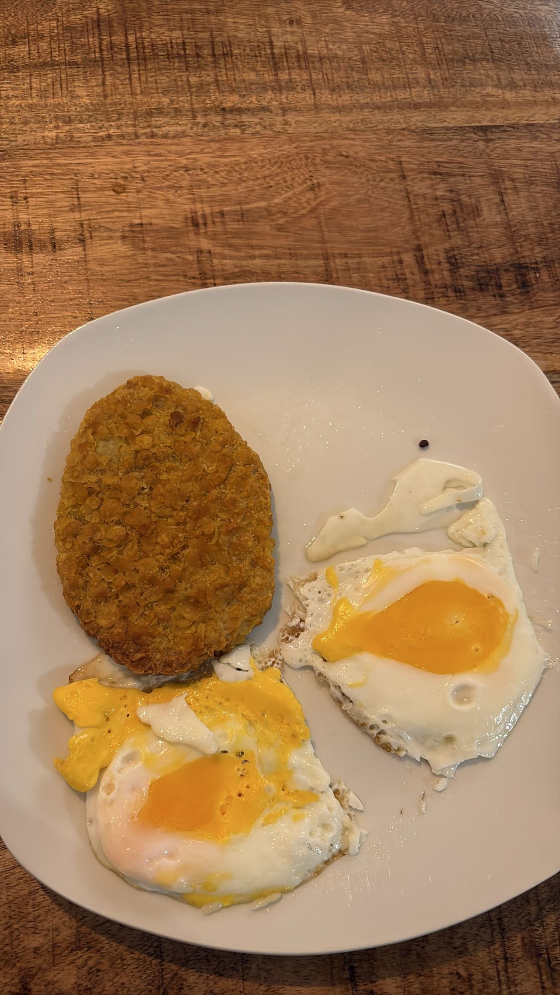 Eieren met veggieburger