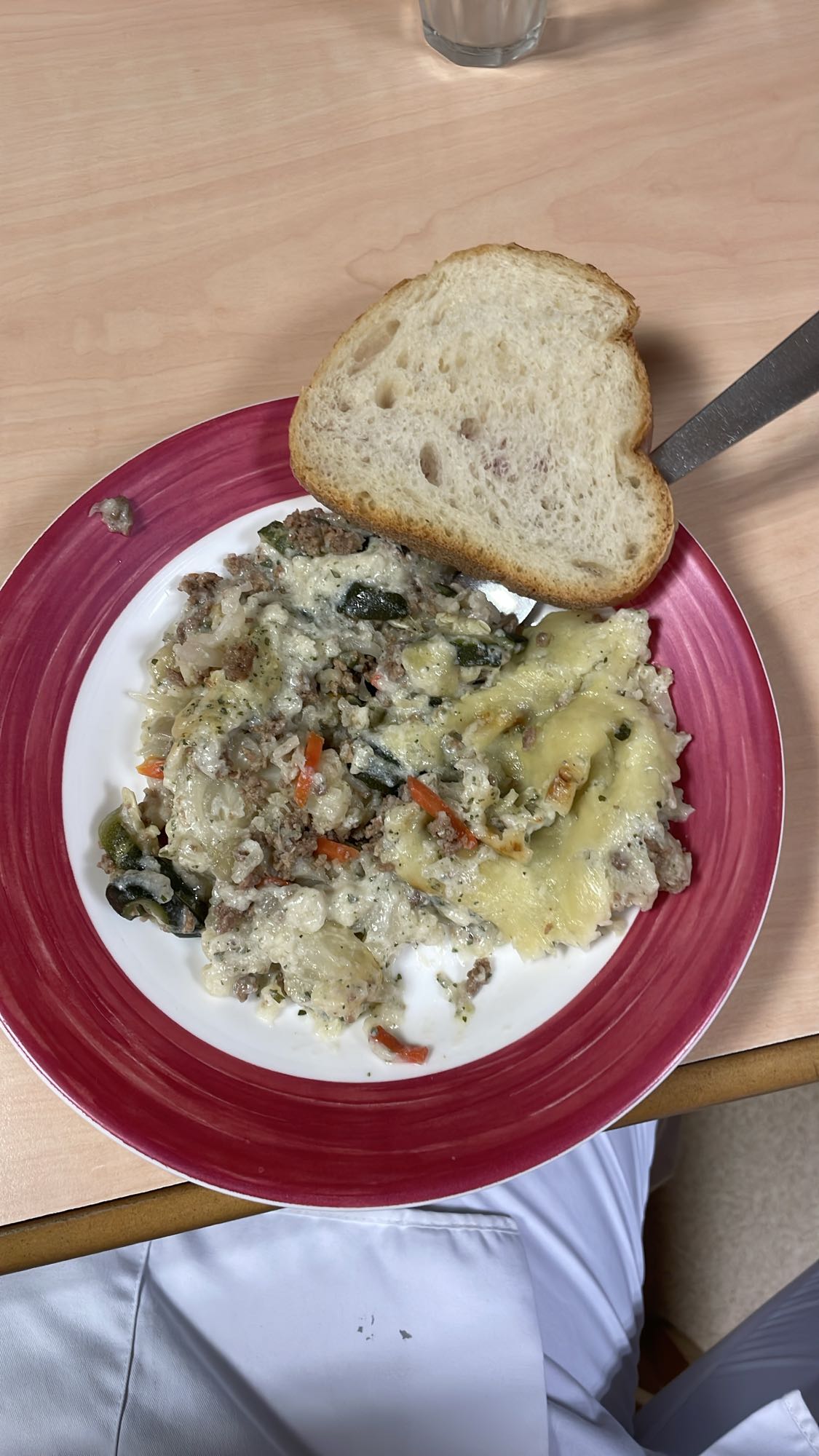 Gratin légumes et pain