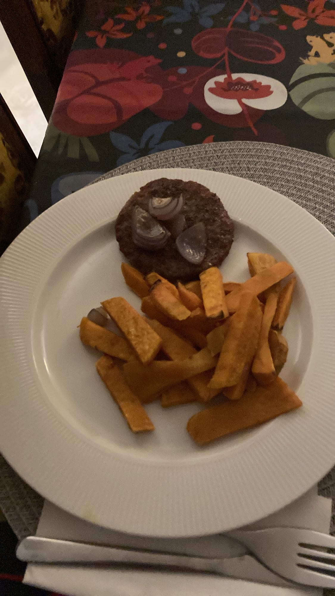 Sötpotatis & burgare