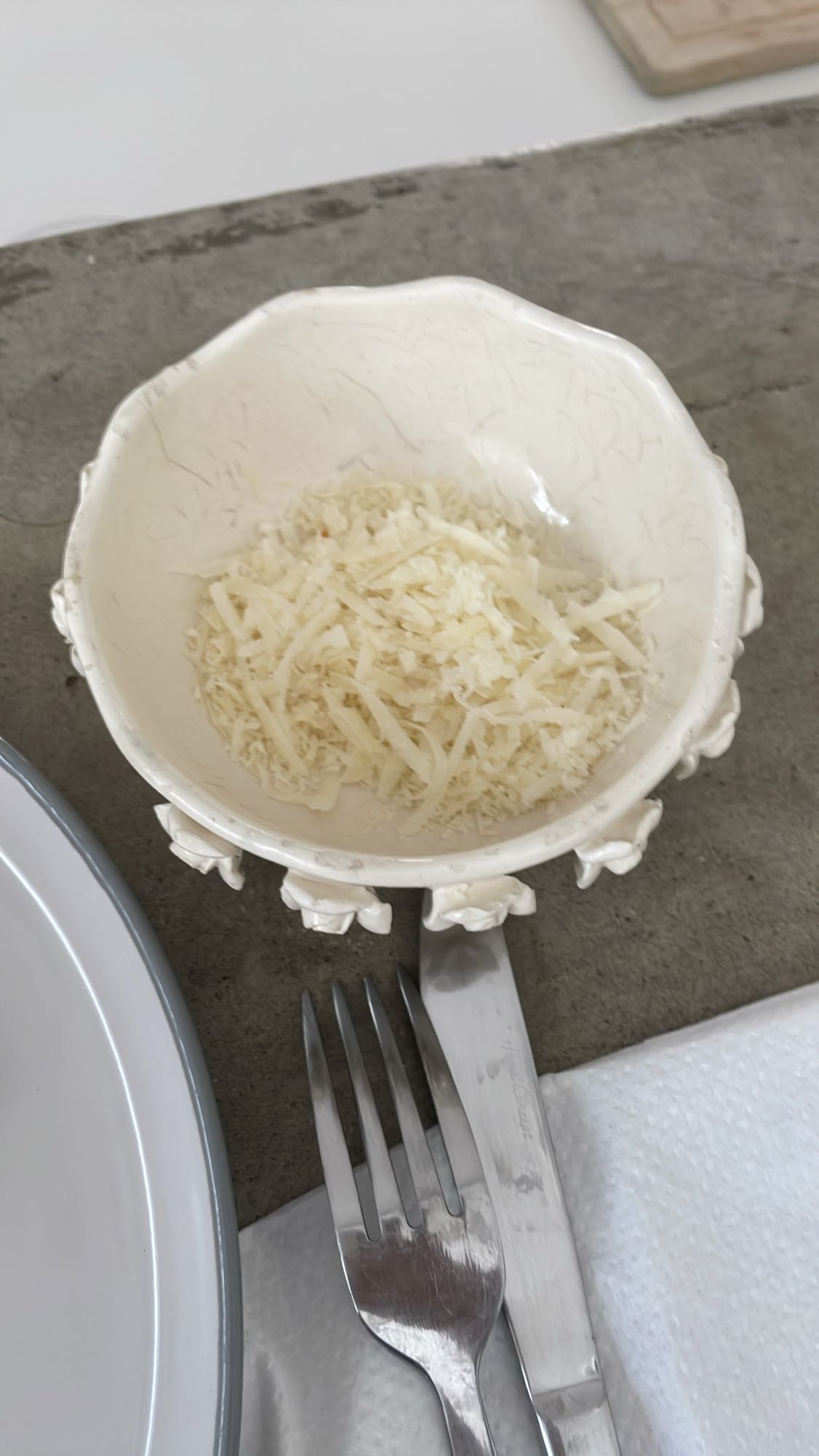 Grated cheese bowl