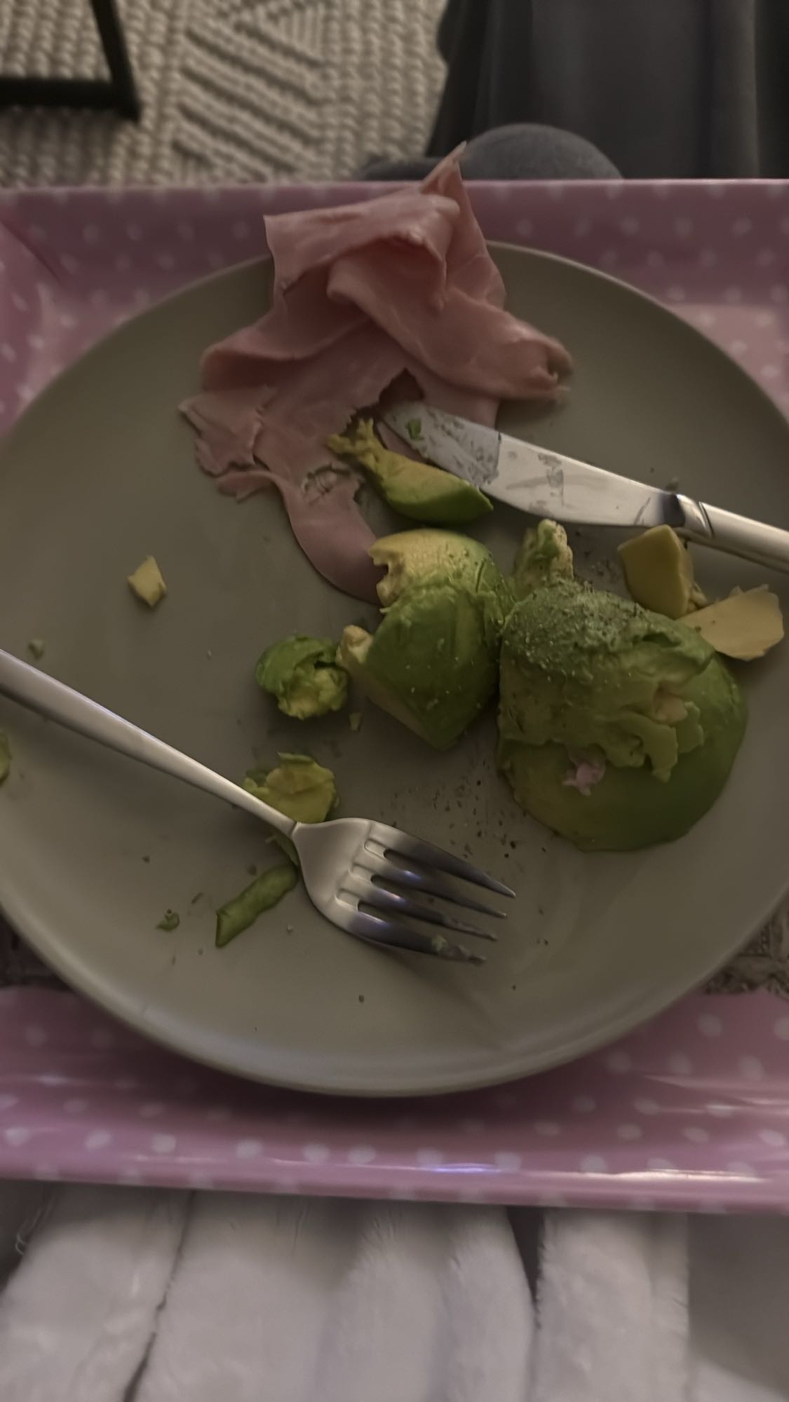 jambon et avocat