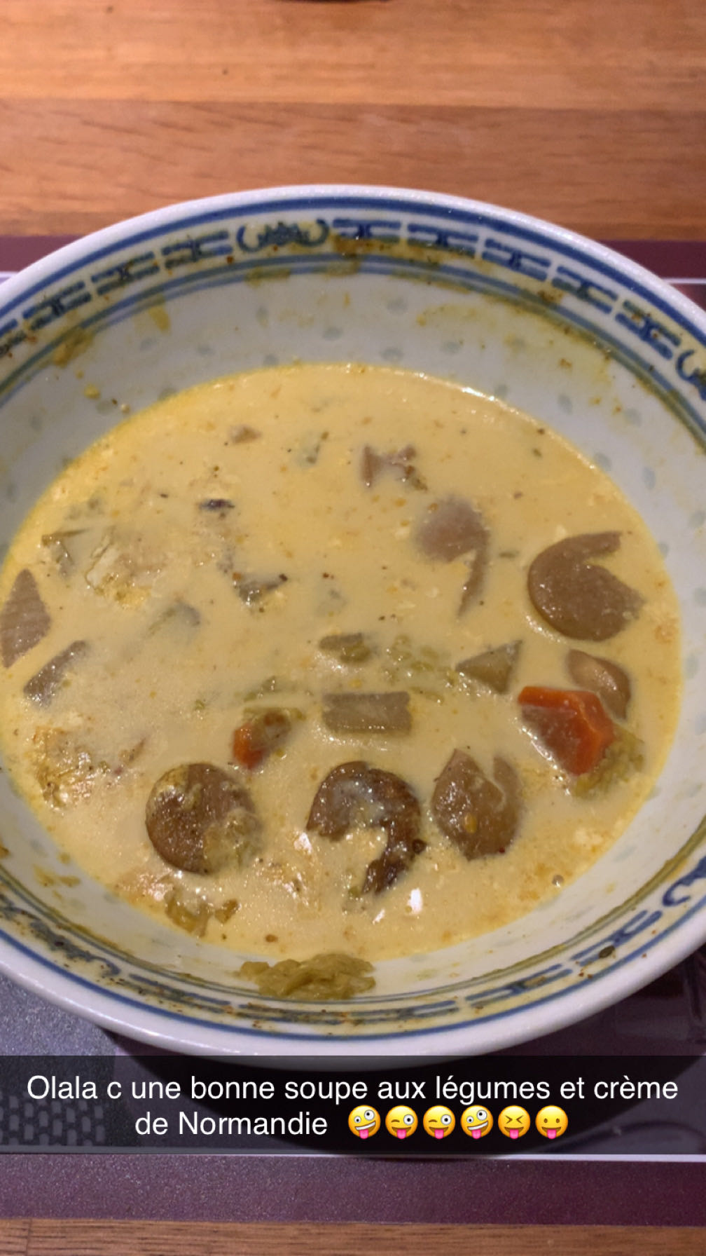 Soupe légumes crème Normandie