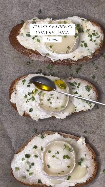 Toasts chèvre miel