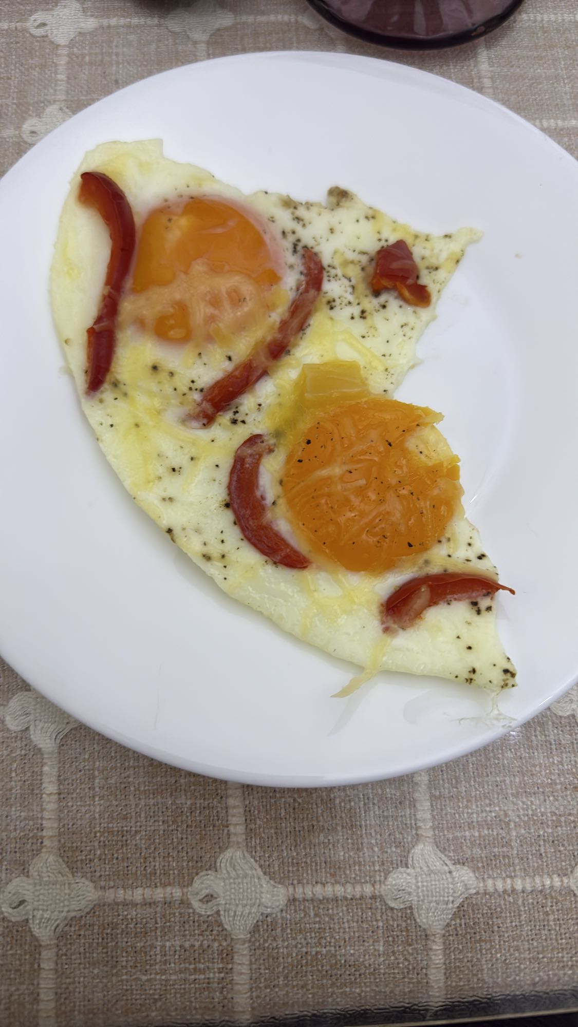 яичница с перцем