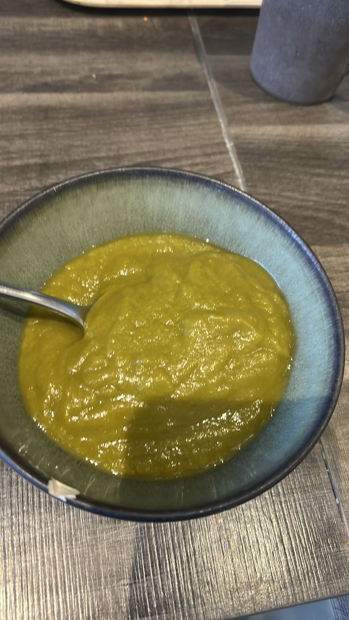 Soupe de légumes verts