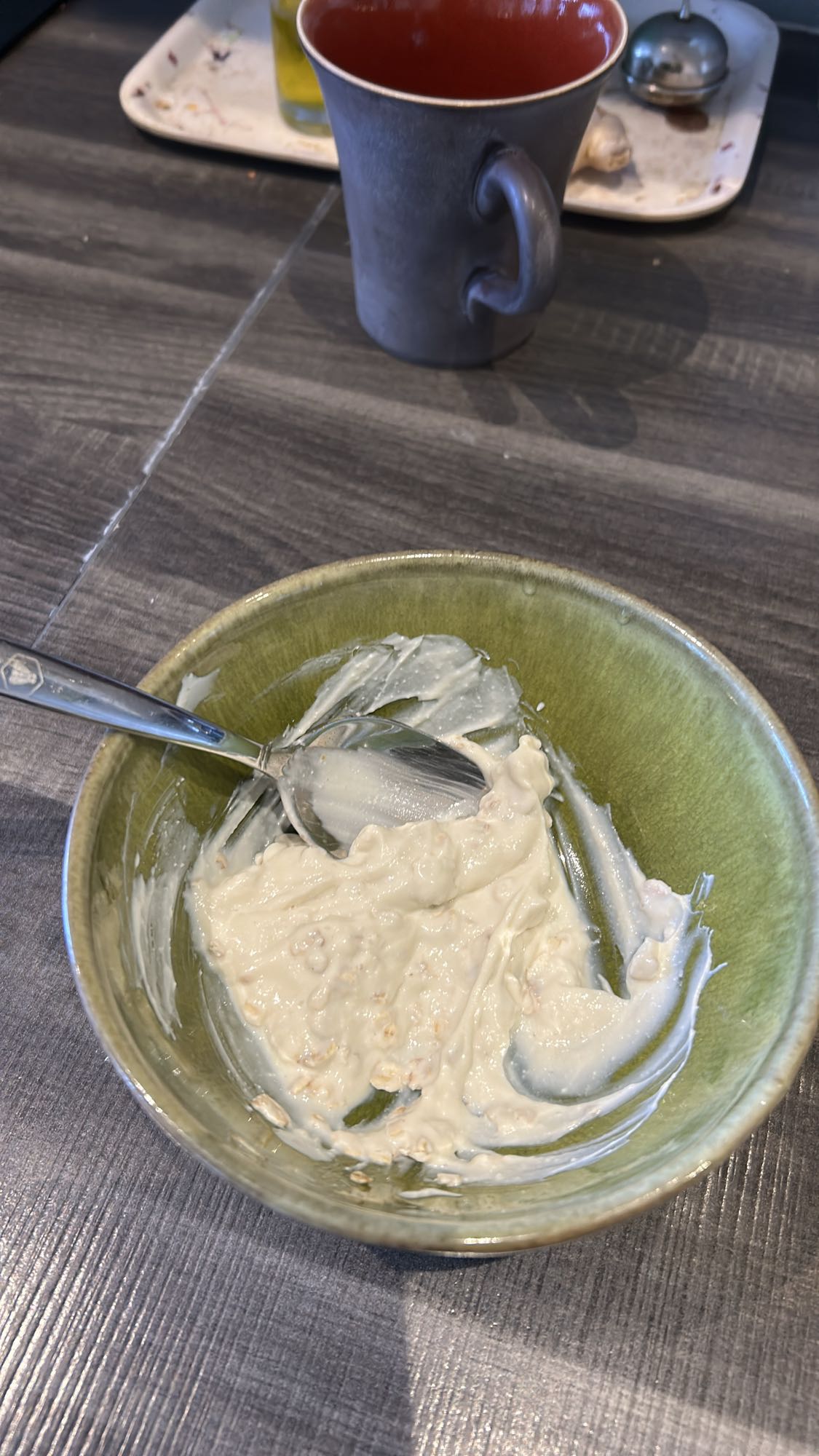 yaourt et flocons d'avoine