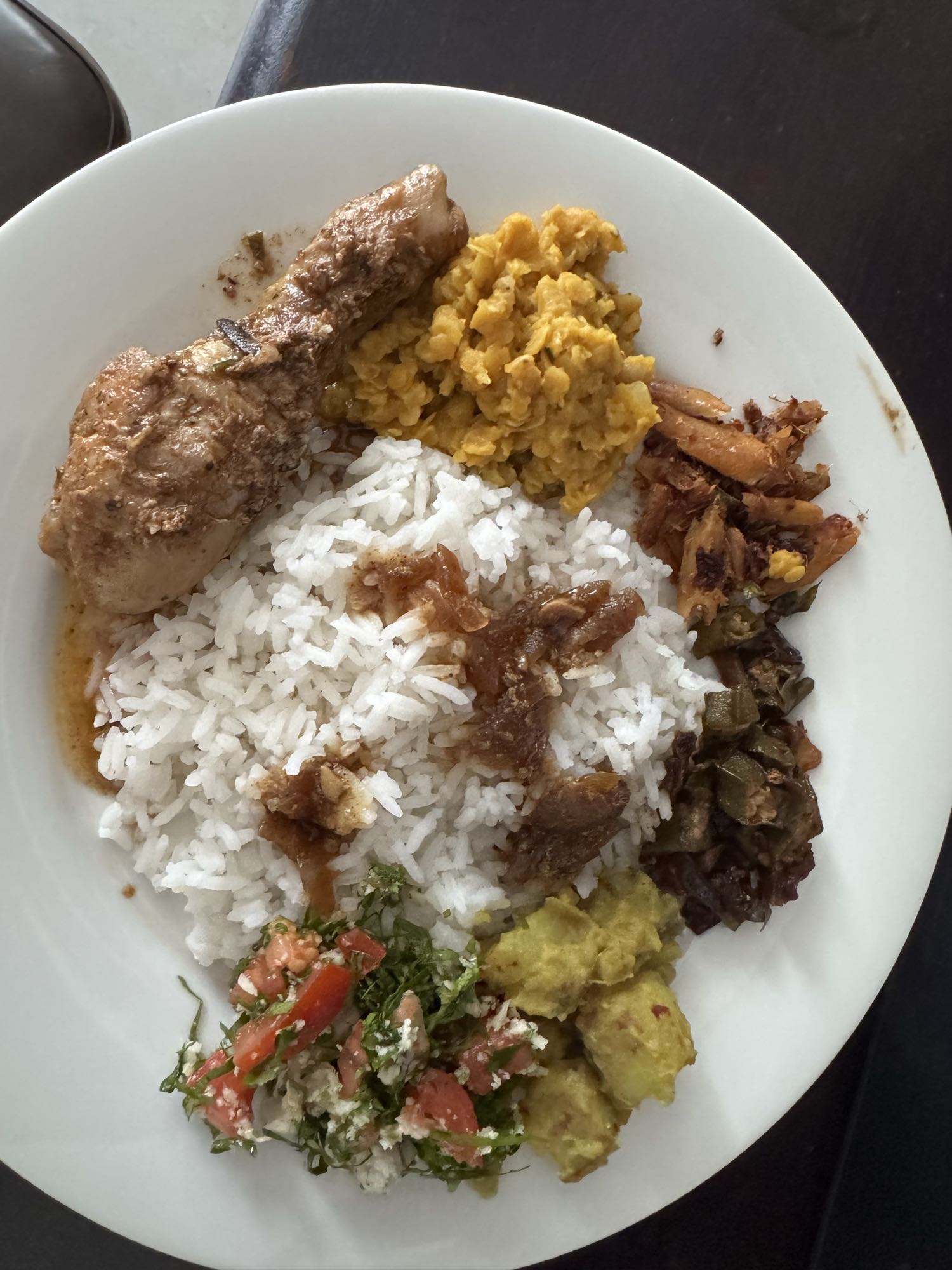Sri Lankan Rice & Curry Plate