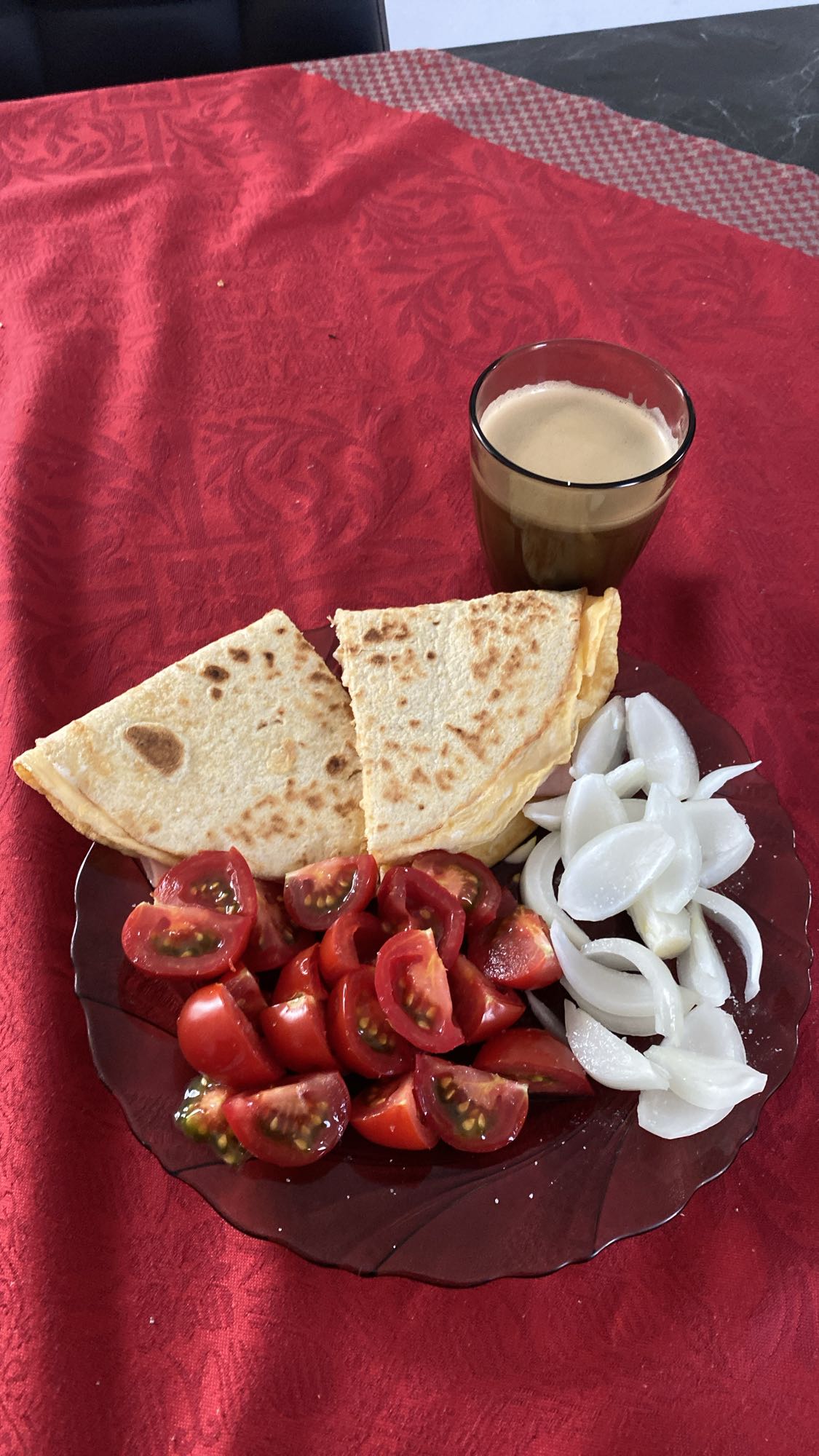 Mic dejun cu lipie și legume