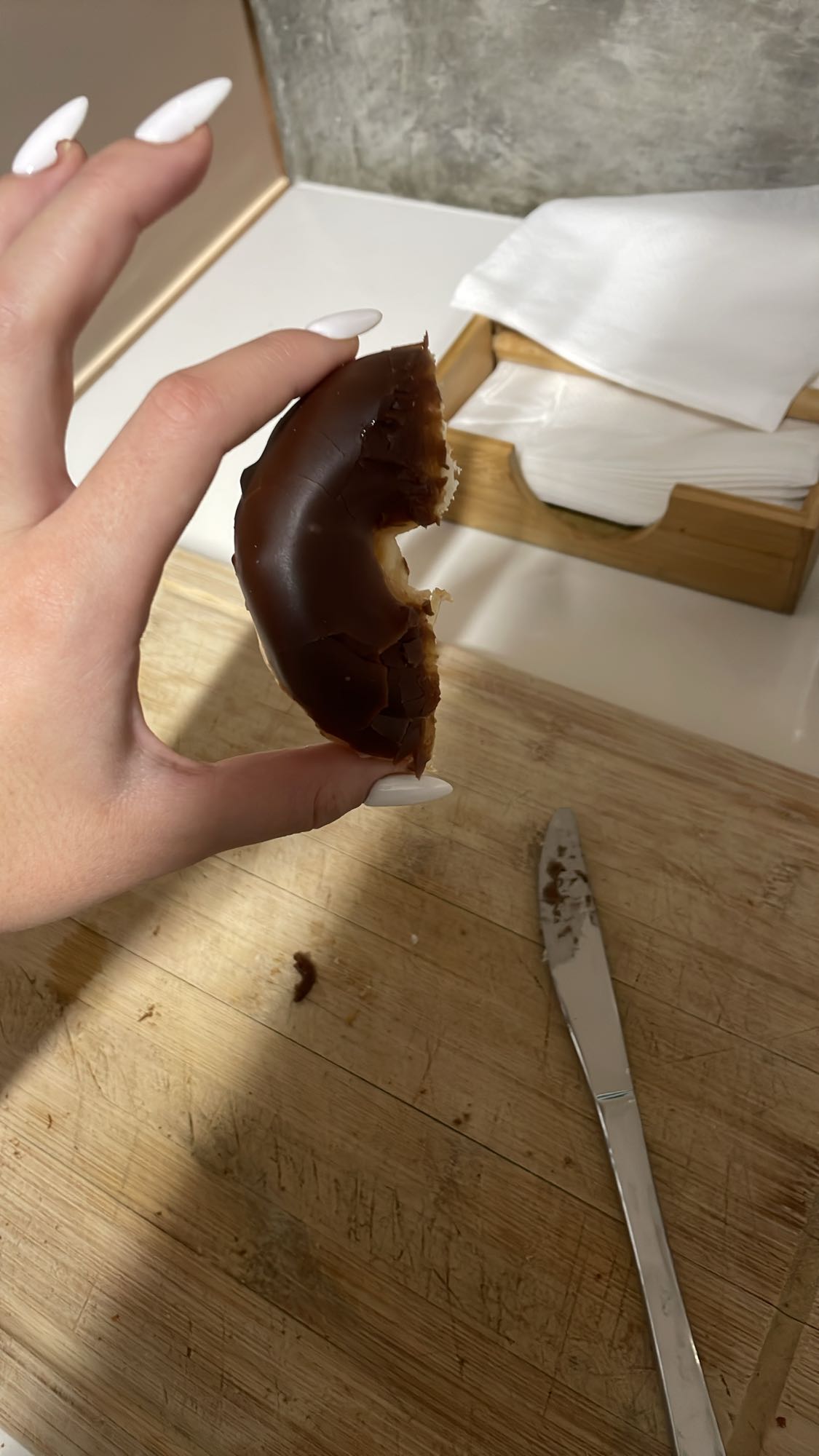 Chocolate glazed donut