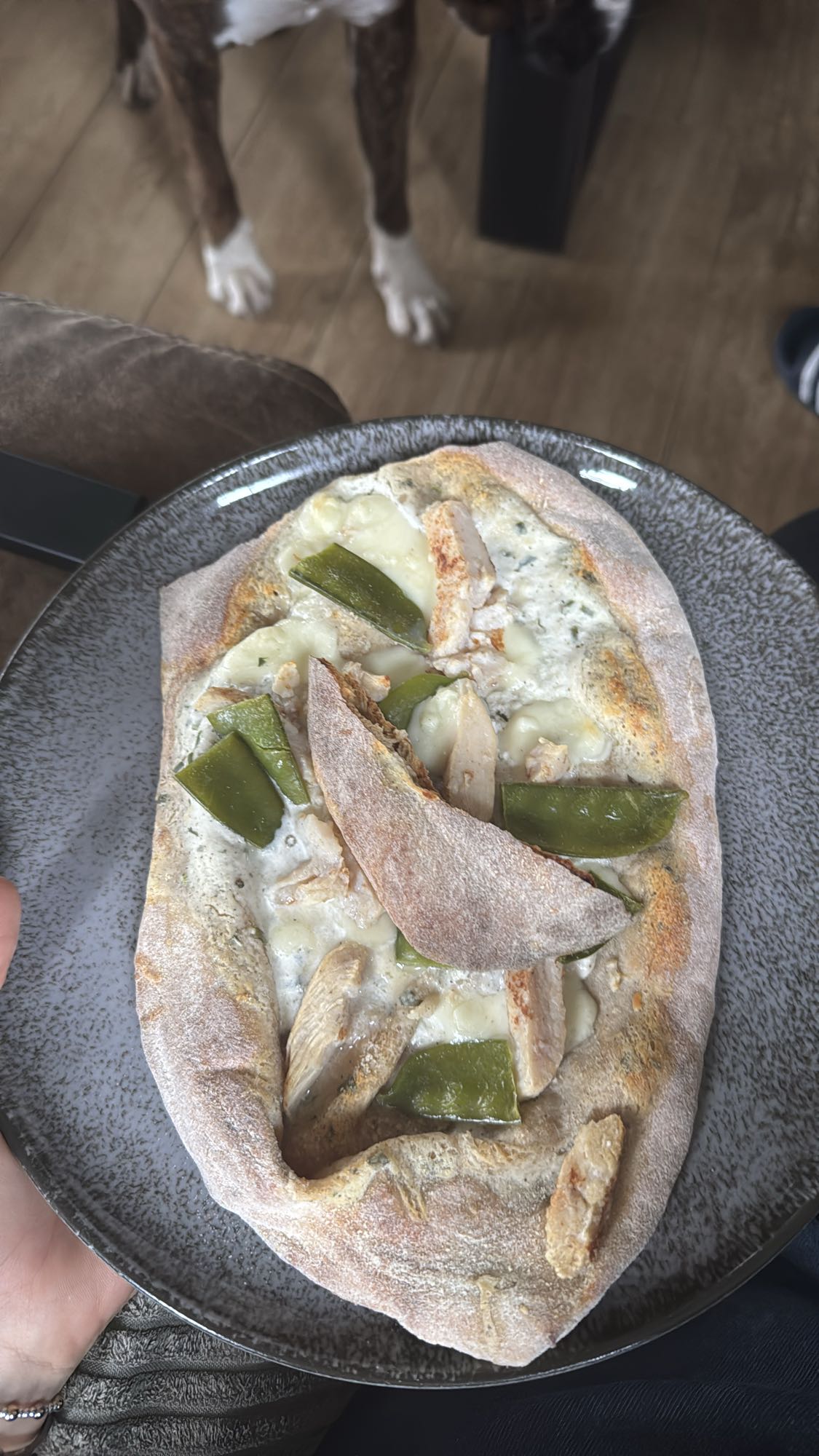 Kipgroente flatbread