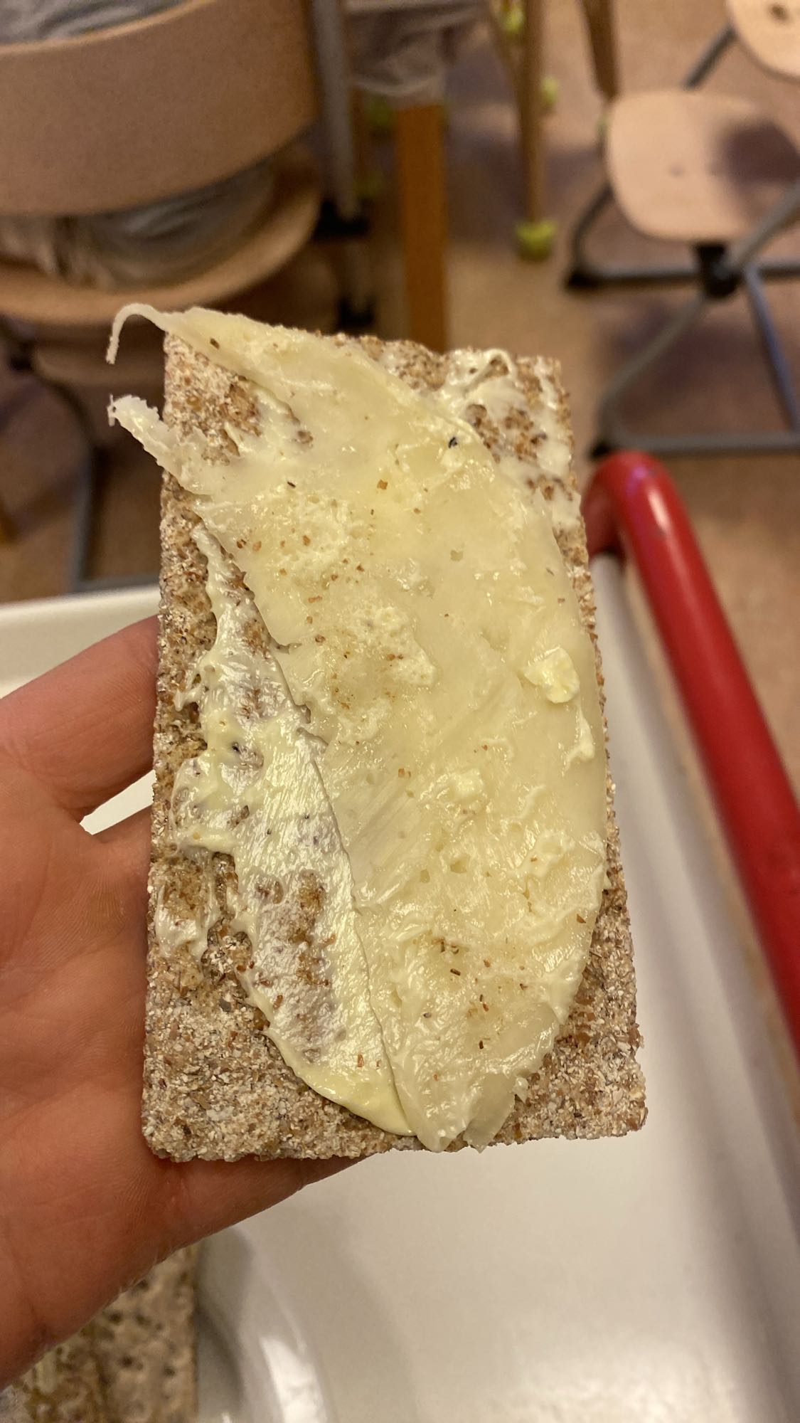 Knäckebröd med ost