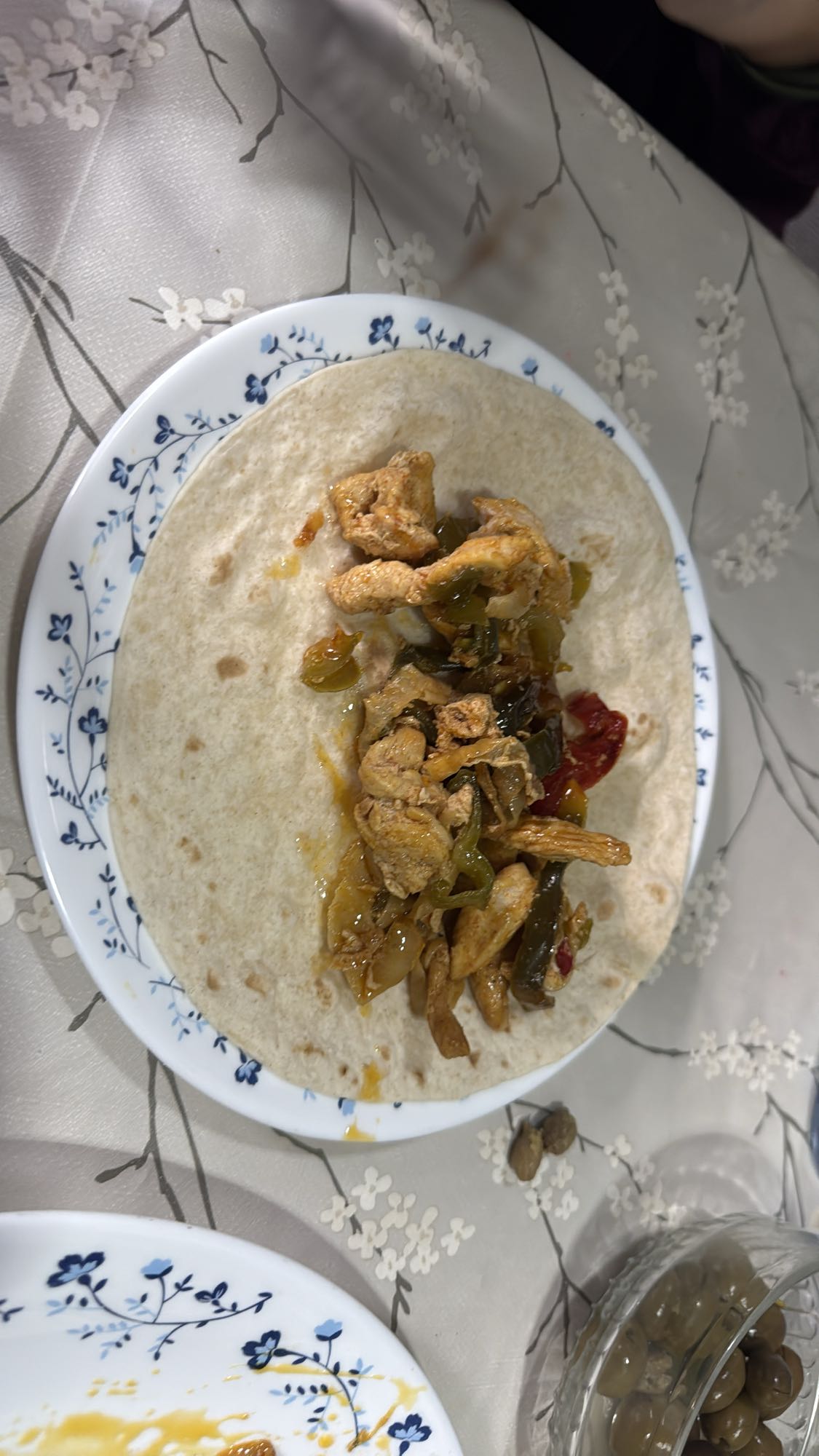 Taco de pollo y verduras