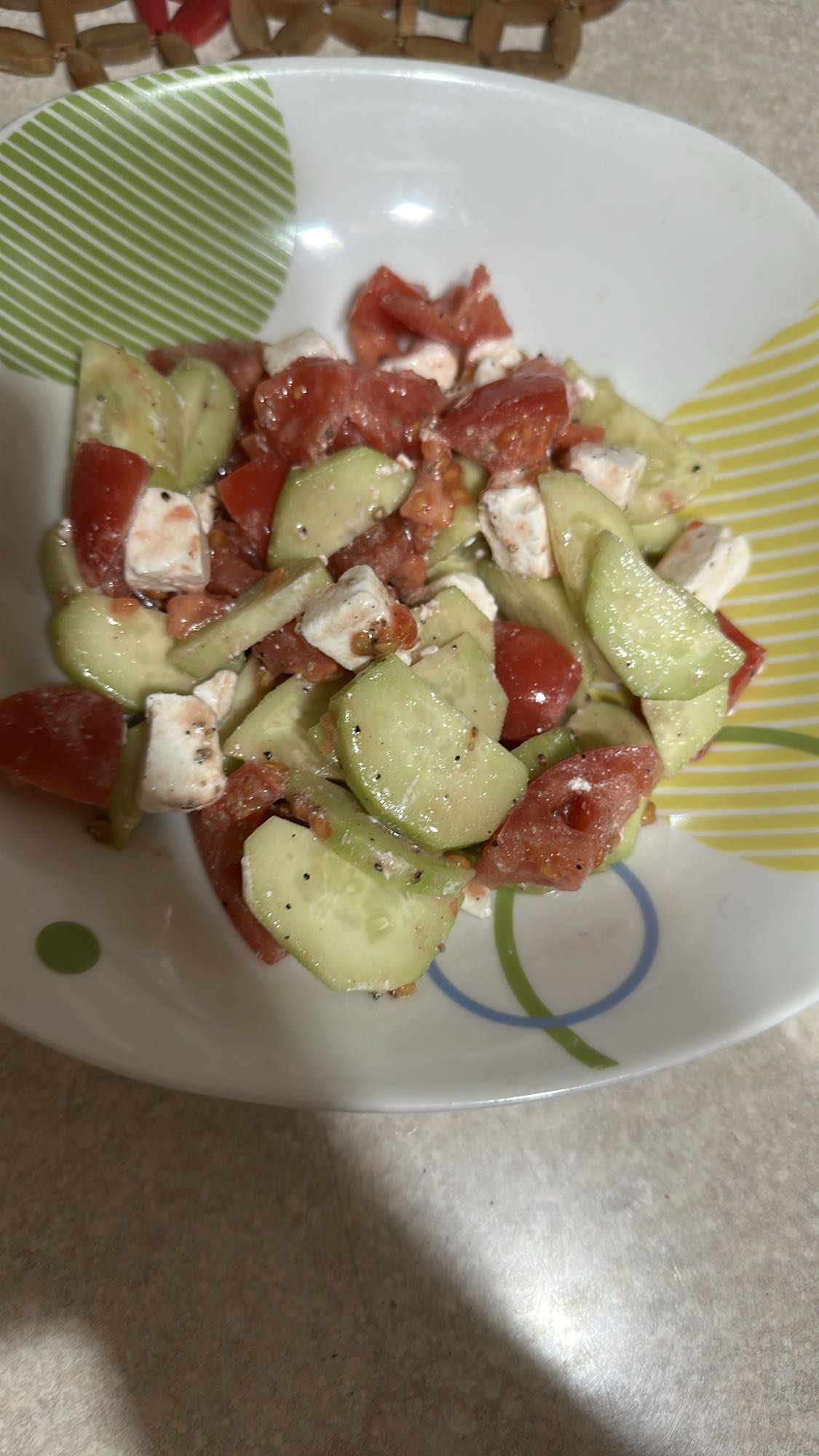 Cucumber Tomato Feta Salad