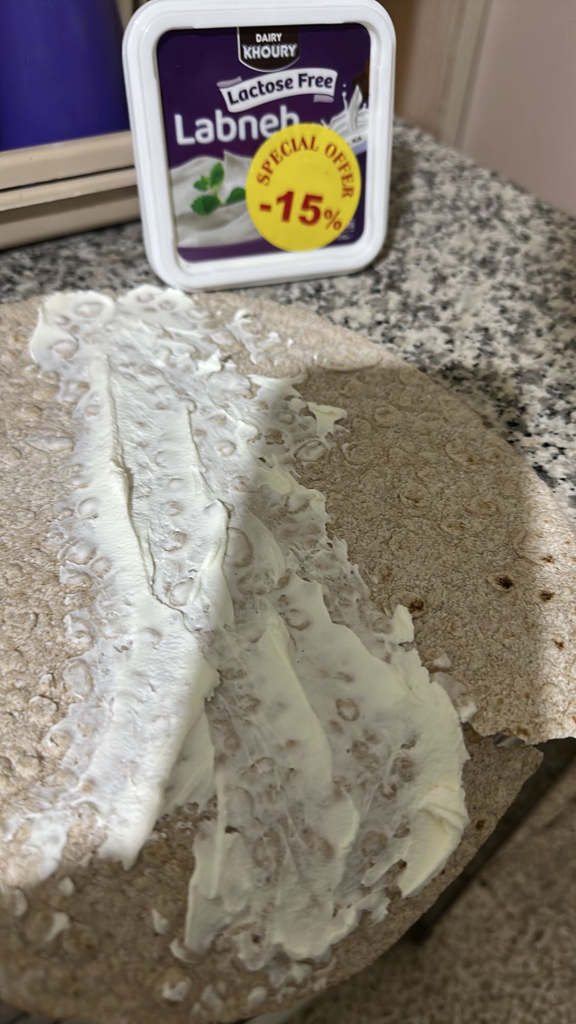 Labneh Flatbread Wrap