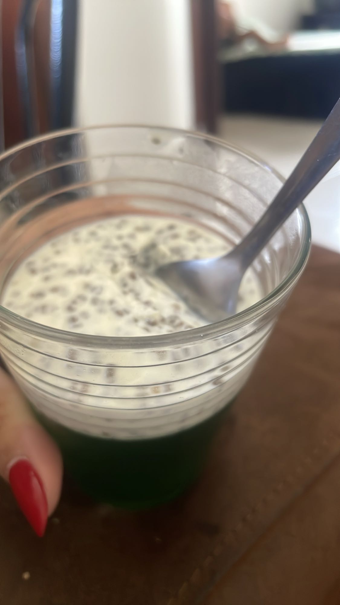 Pudim de chia com leite