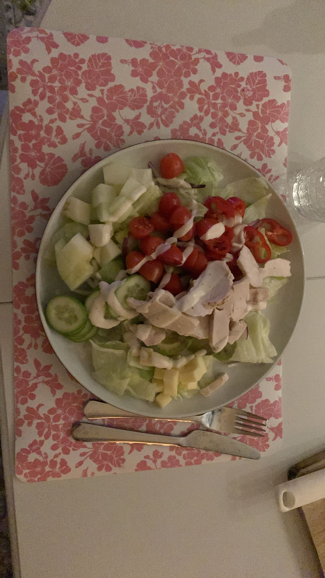 Kycklingsallad med grönsaker