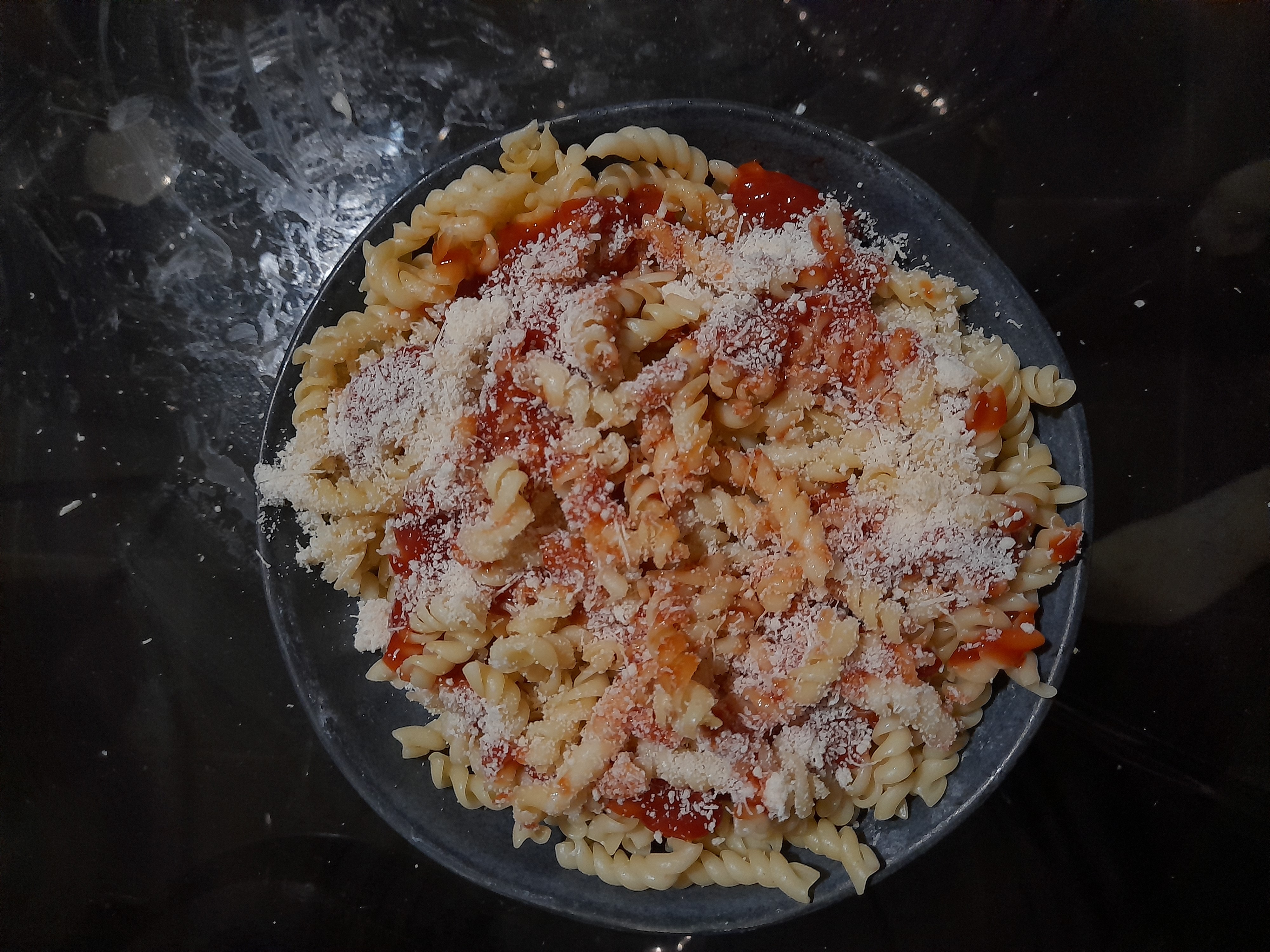 Pâtes sauce ketchup