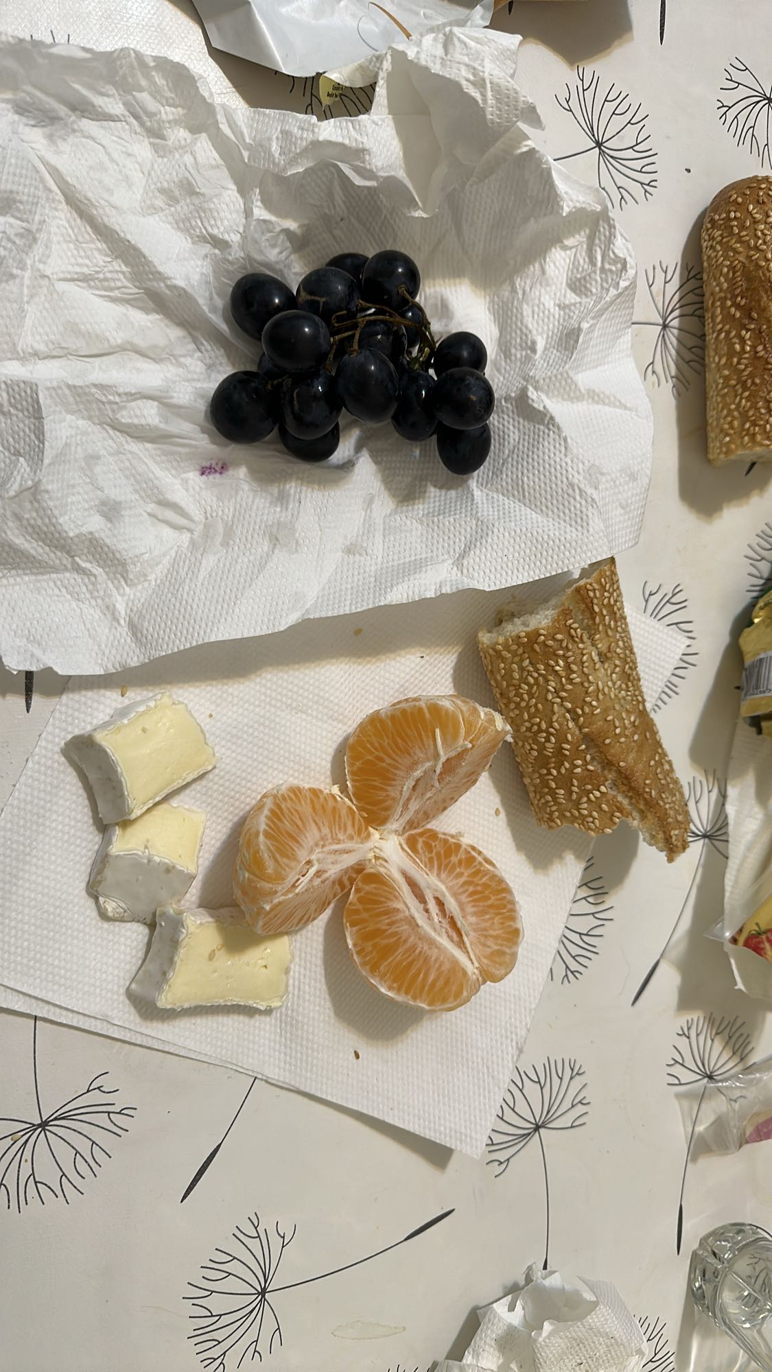 Fruit, Cheese & Bread Plate
