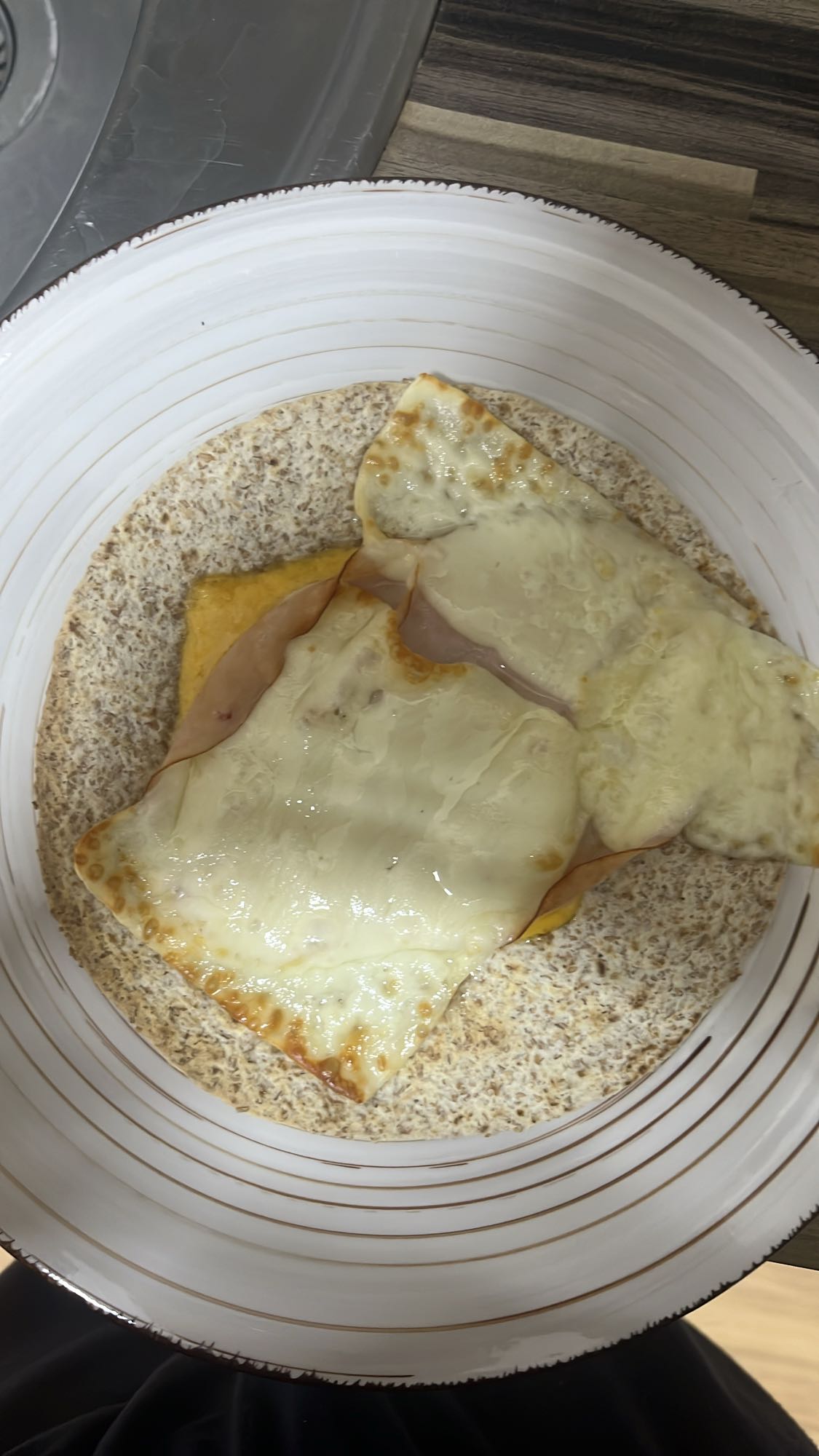 Wrap de jamón y queso