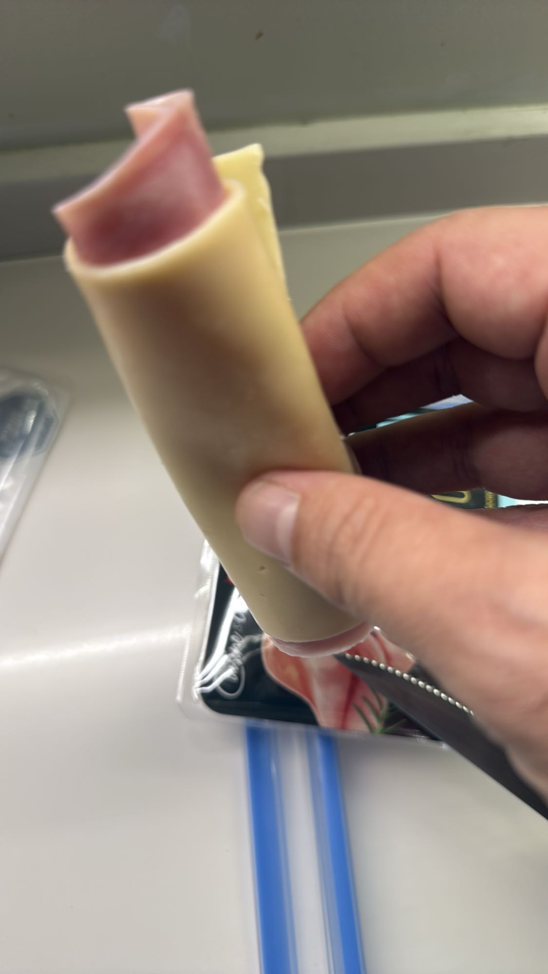 Rollito de jamón y queso