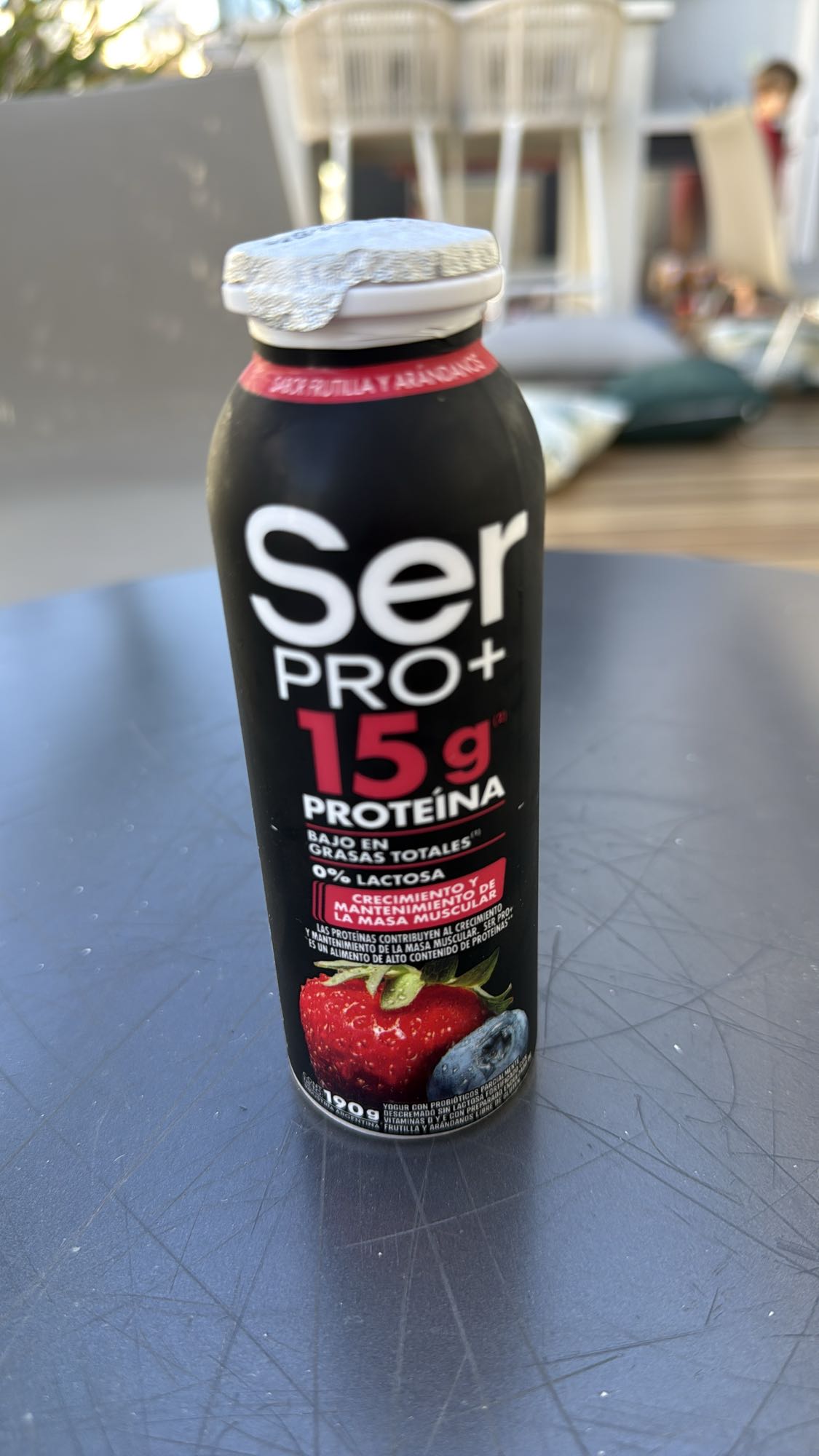 Yogur proteico frutos rojos