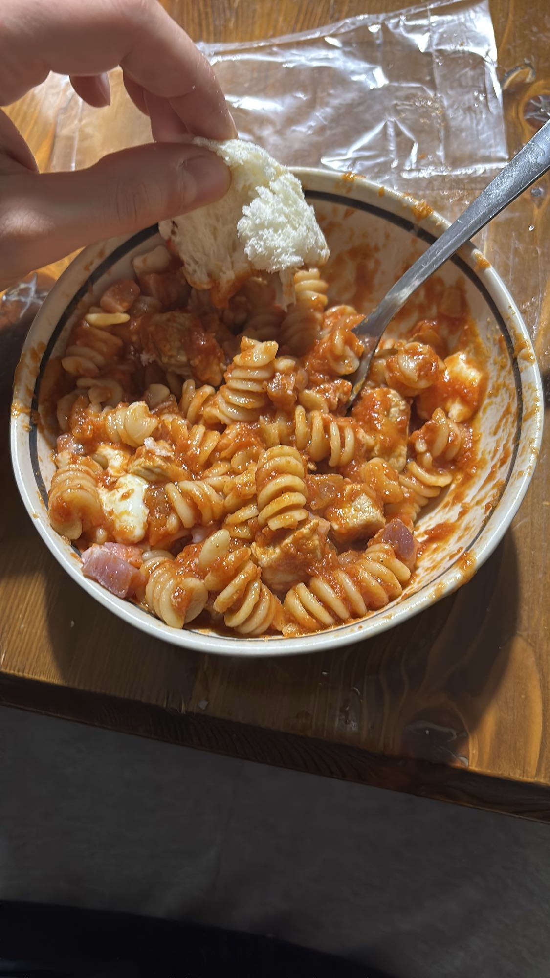 pasta con chuleta y passata