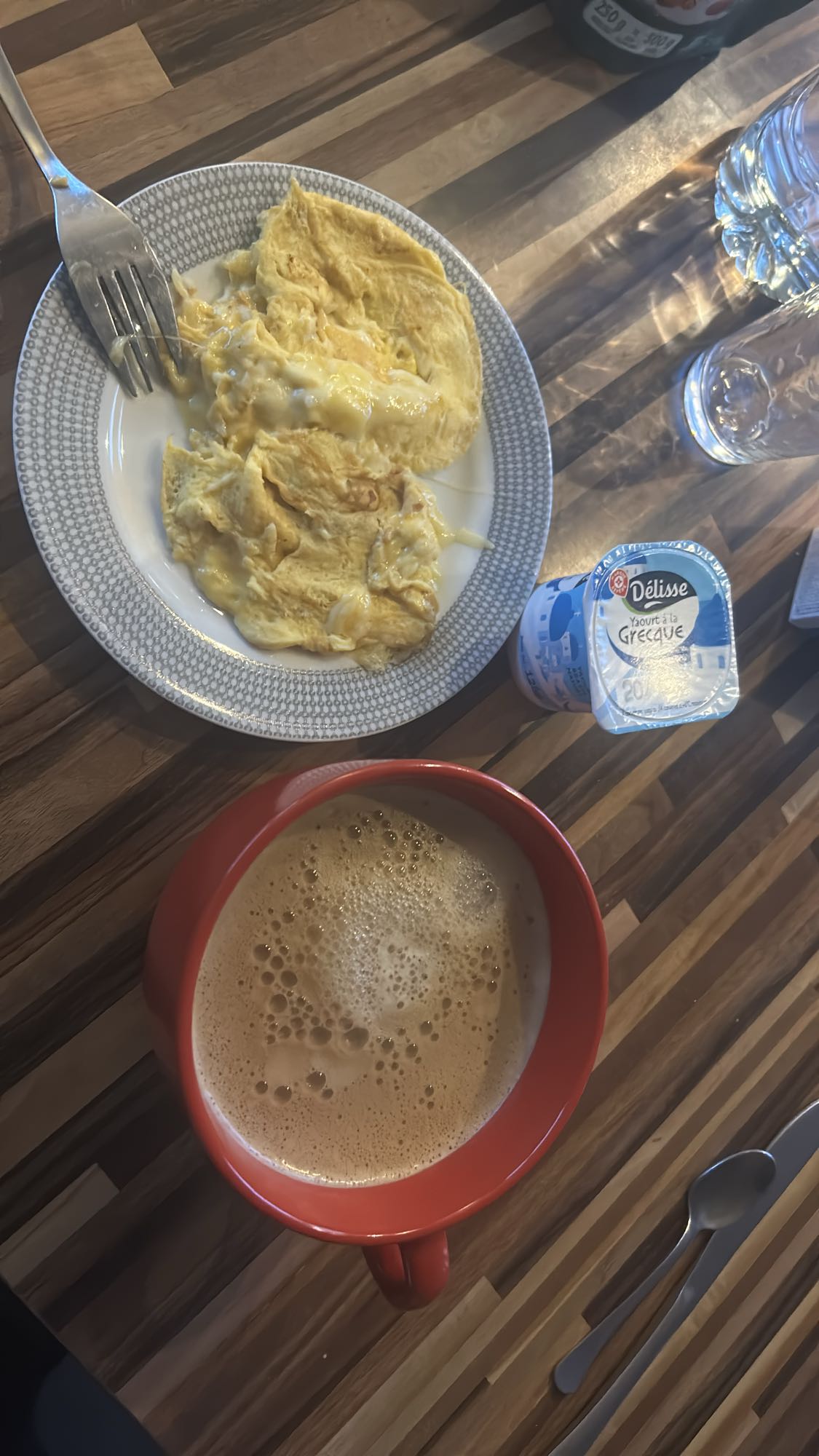 Omelette et café