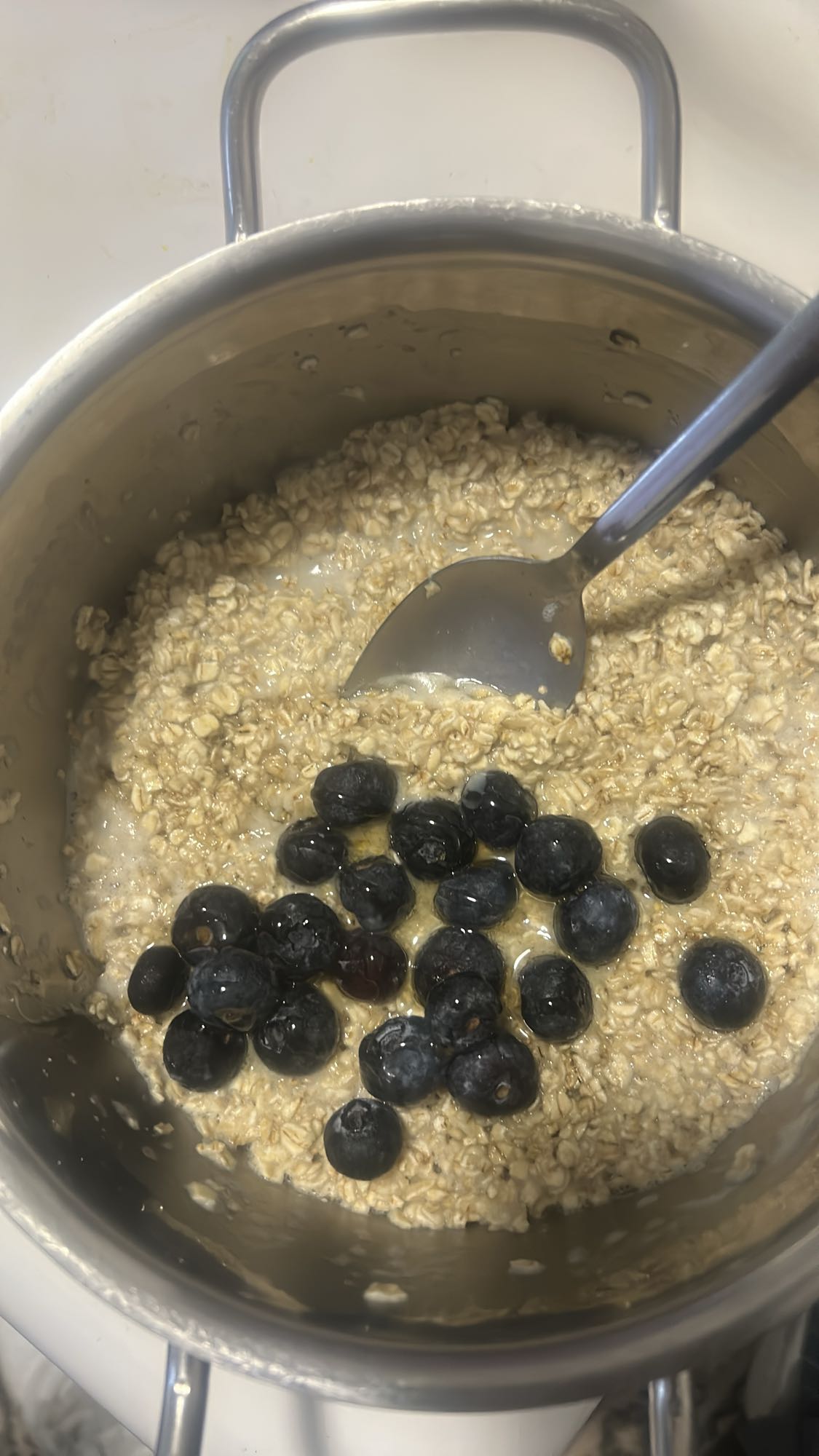 Havermout met bosbessen