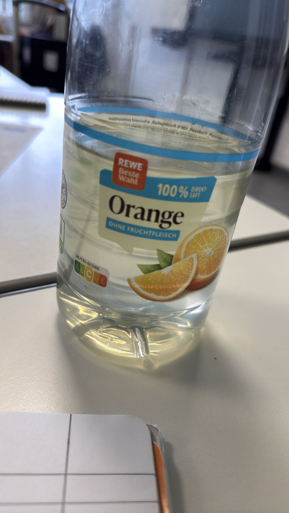 Orangensaft ohne Fruchtfleisch