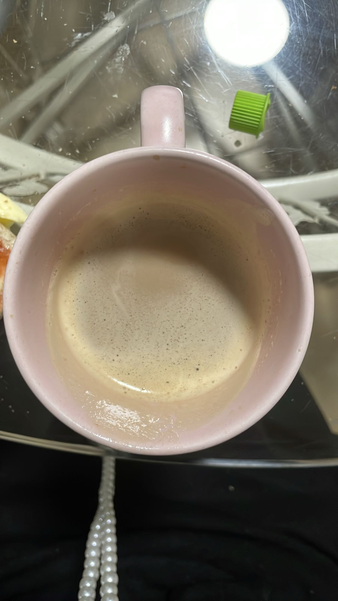 café au lait mousseux