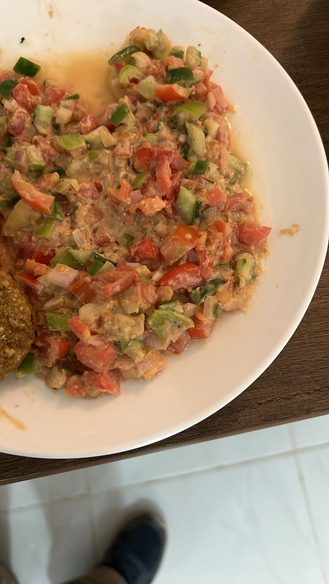 One spoon of Tagwa Salad