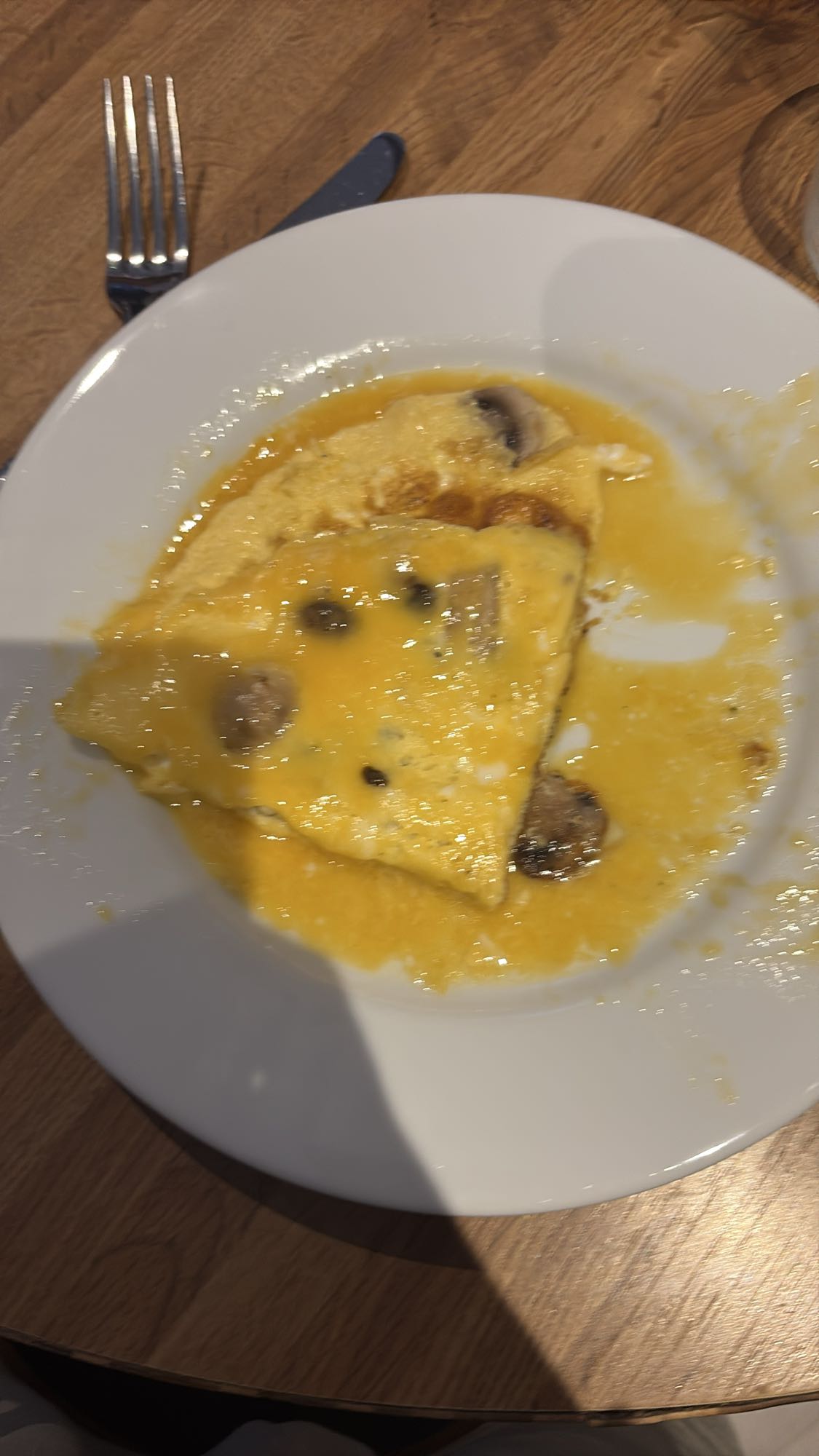 Omelette aux champignons