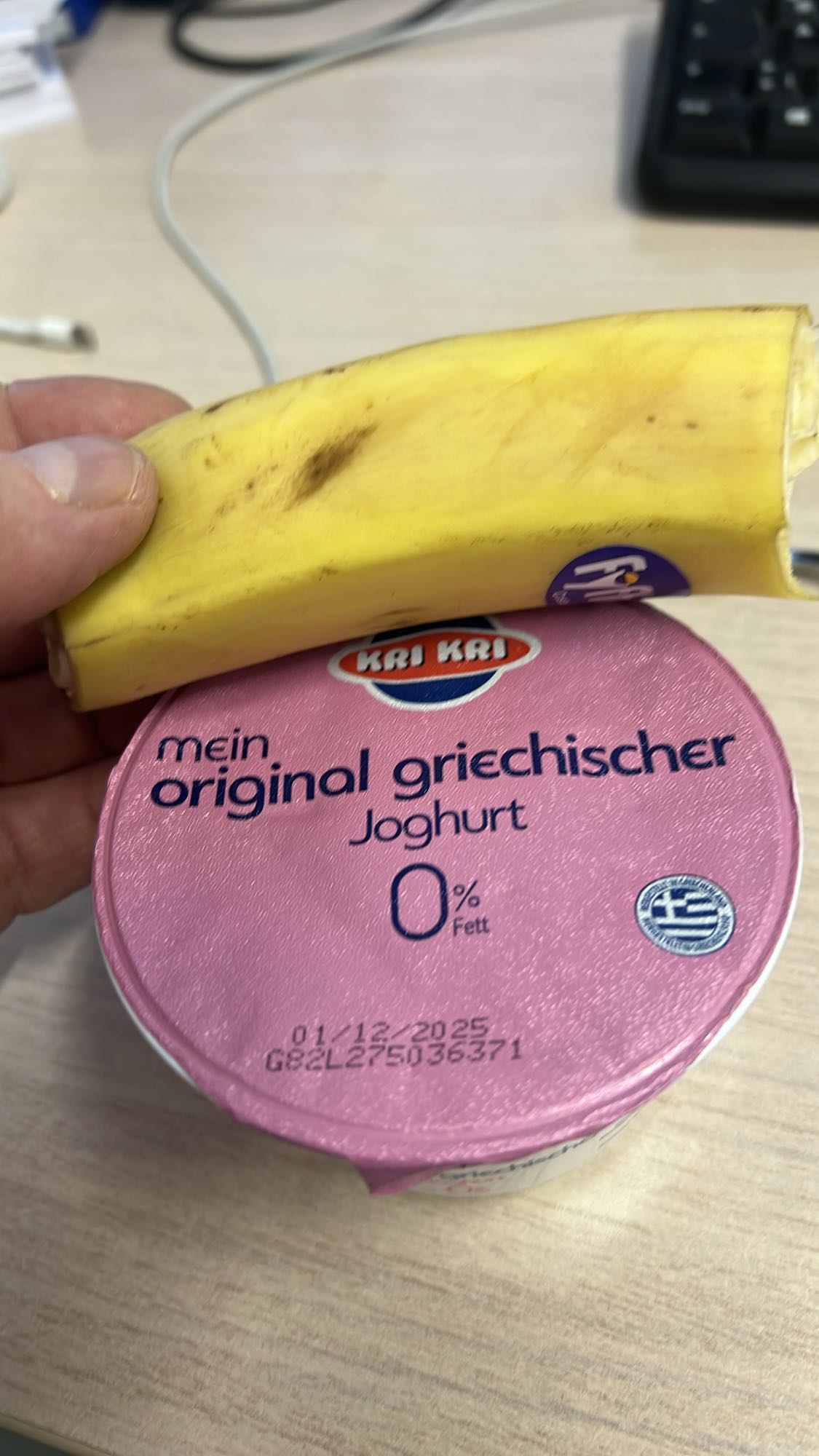 Jogurt grecki i banan