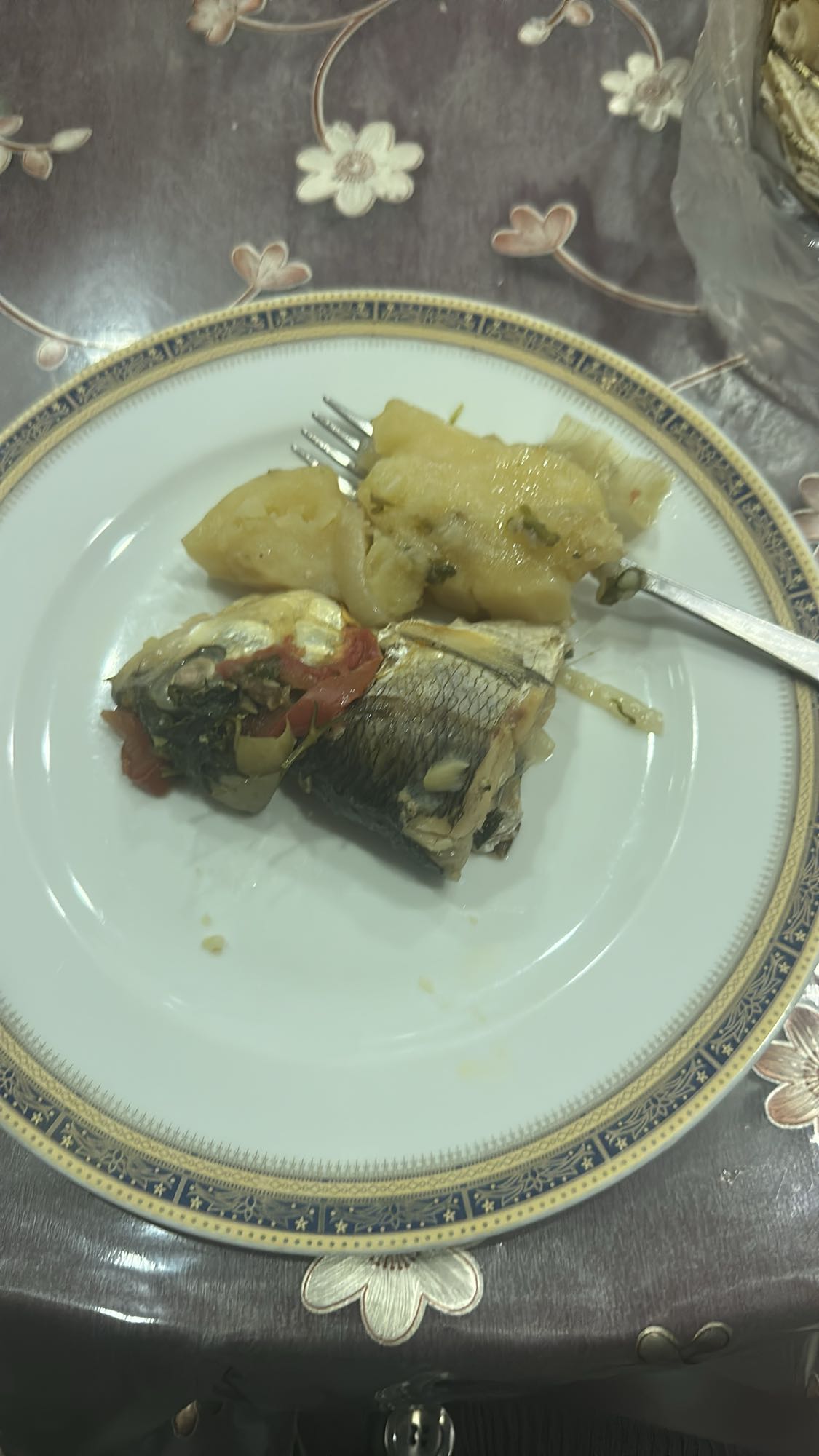 Fish with potatoes