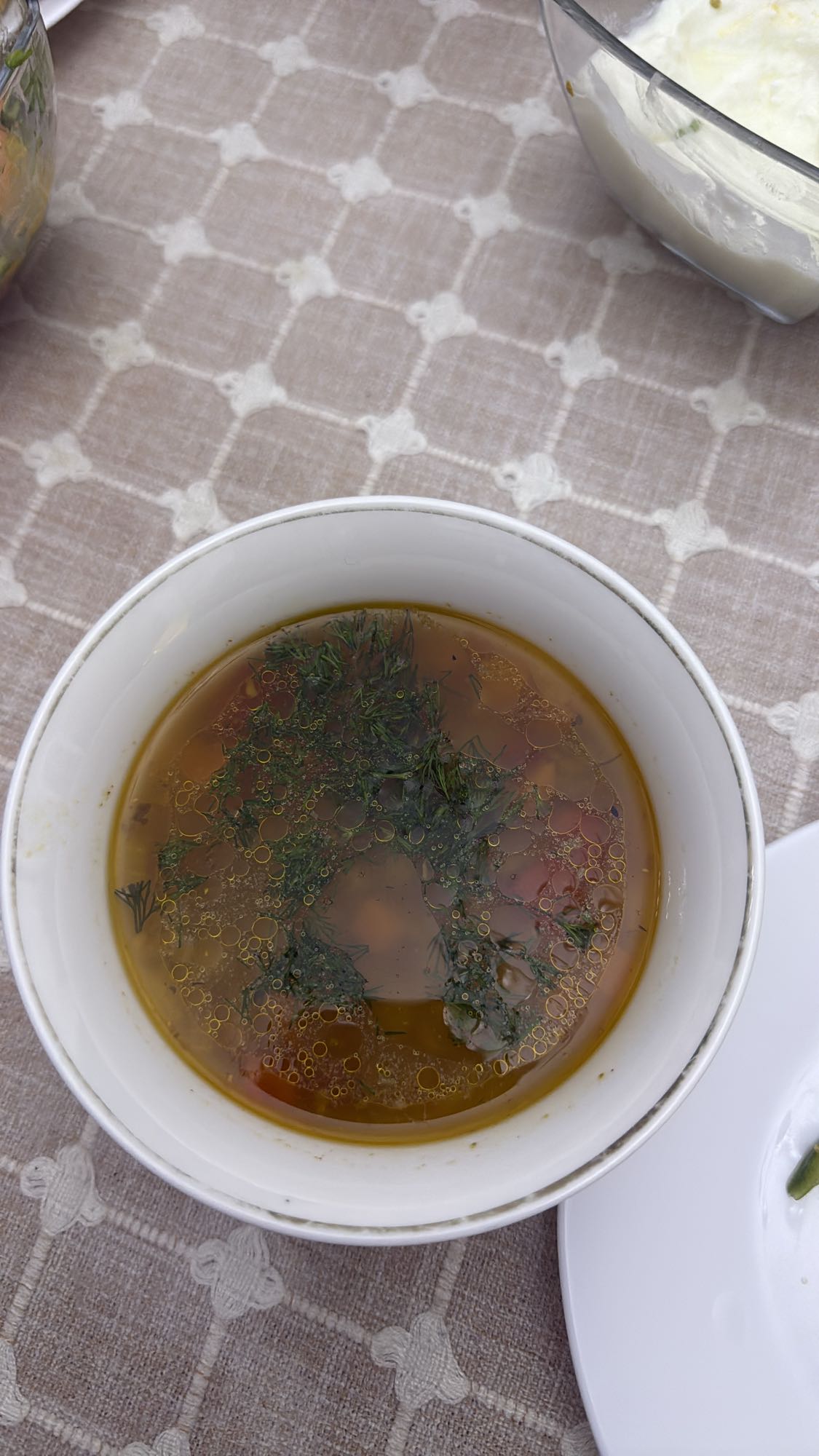 овощной бульон с зеленью