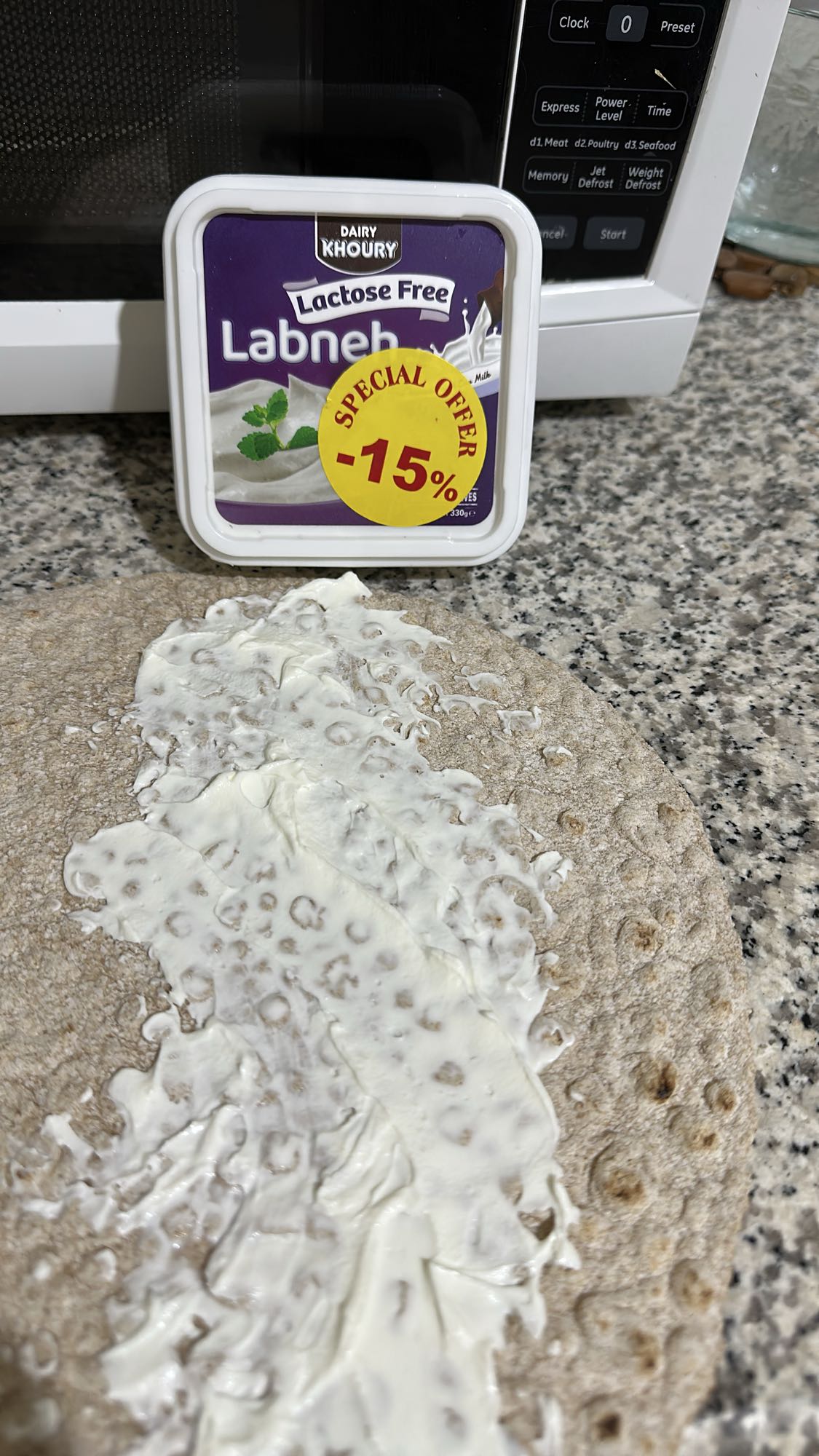 Labneh Flatbread Wrap