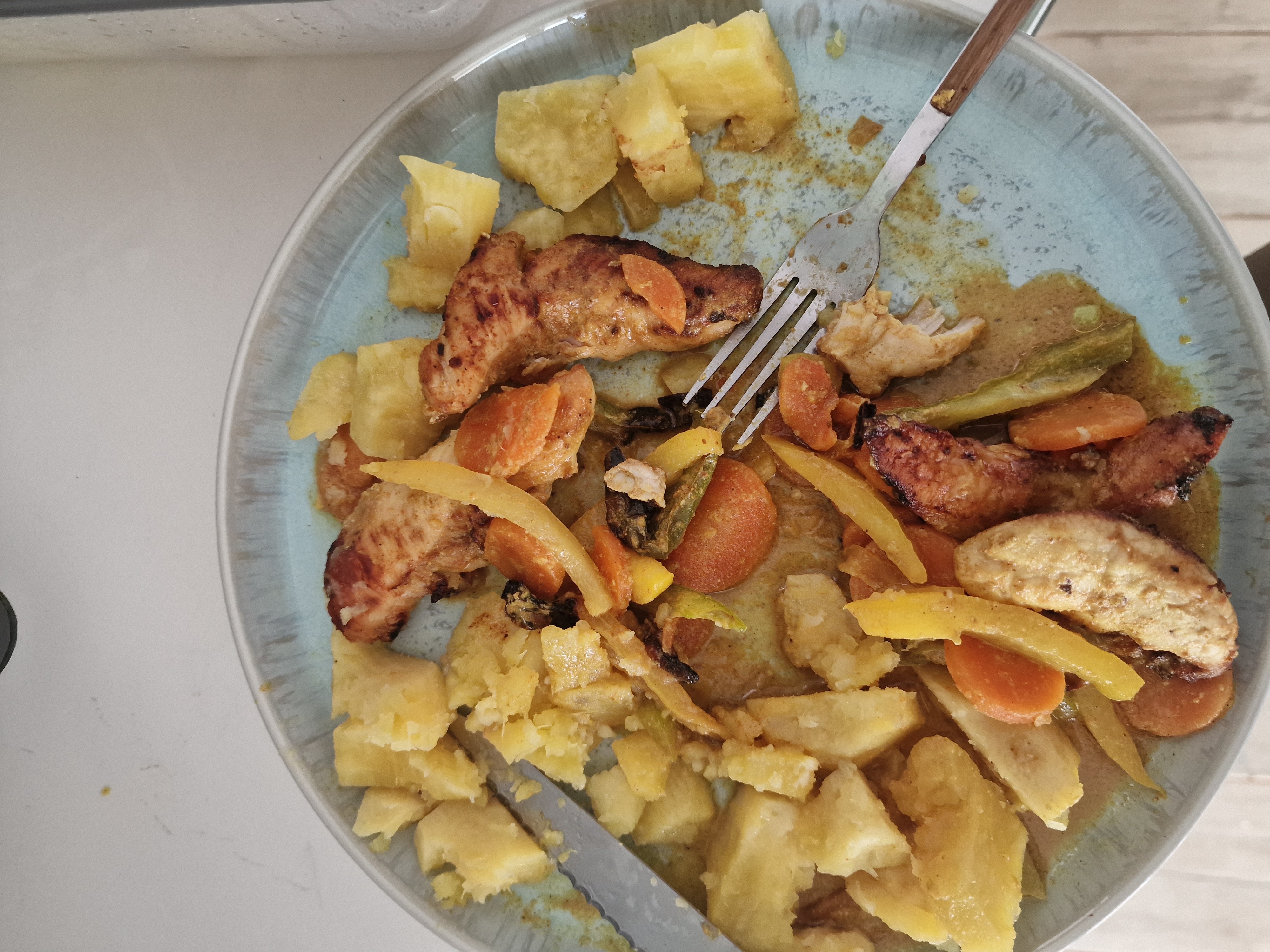 Poulet légumes et patate