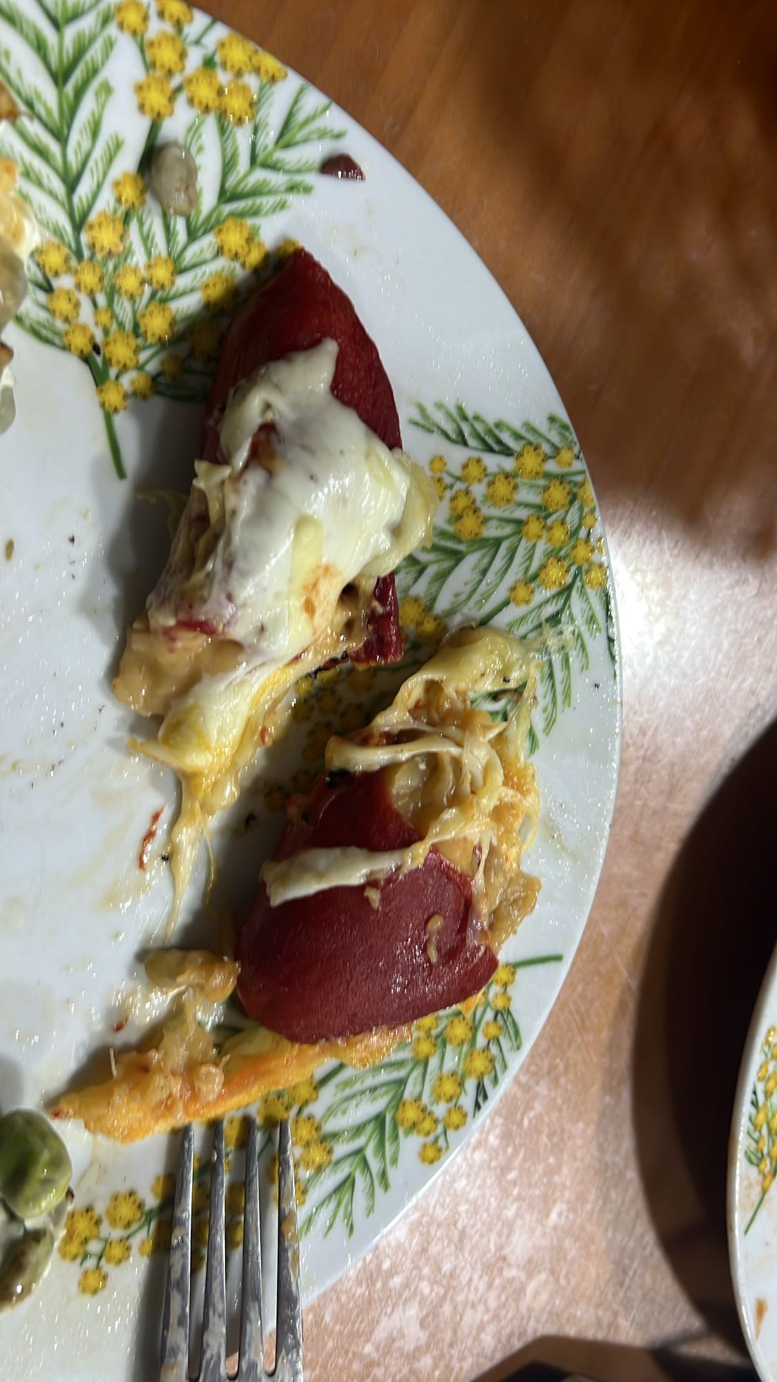 Pimientos rellenos con queso