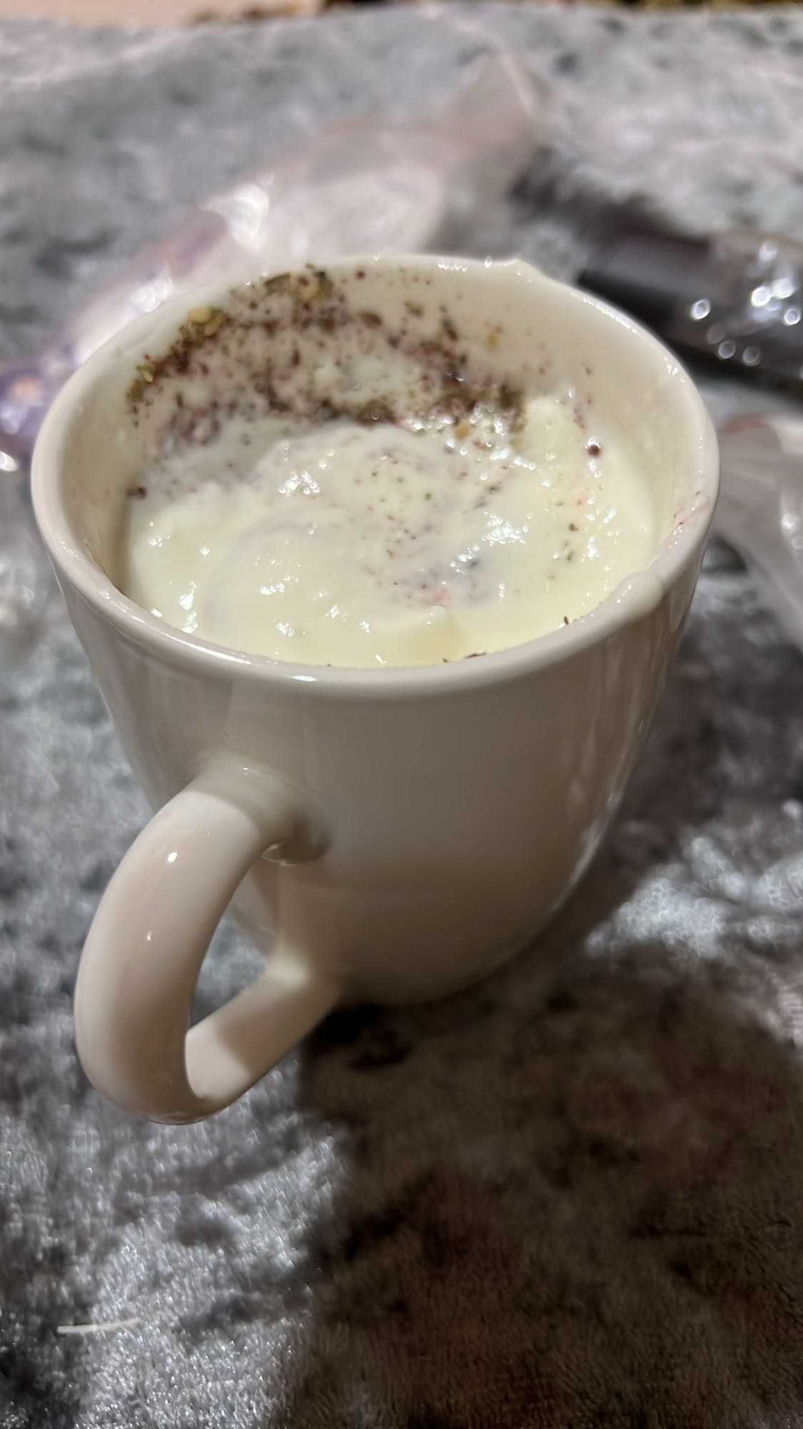 Yogurt with Zaatar Lebanese