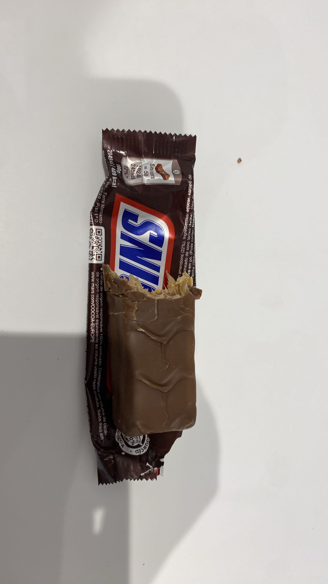 Barra de chocolate Snickers